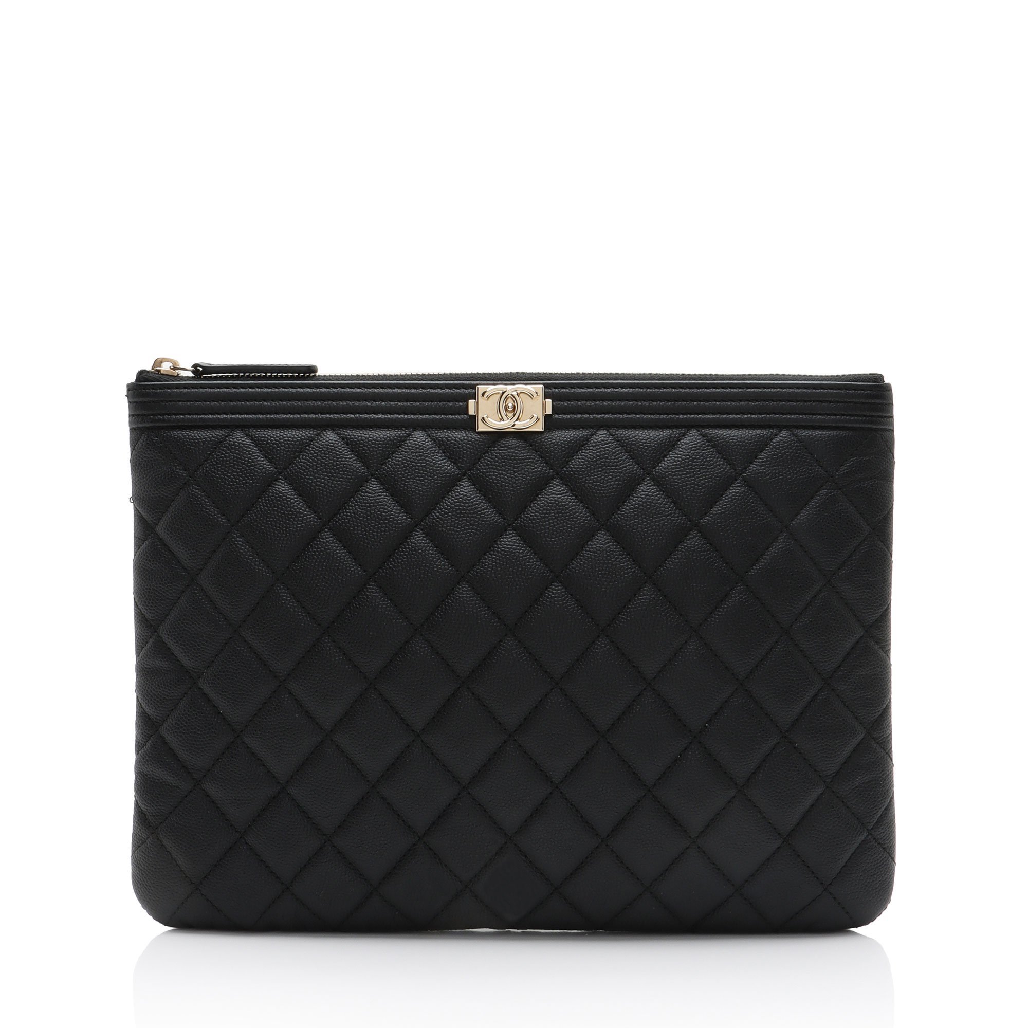 Boy leather clutch bag