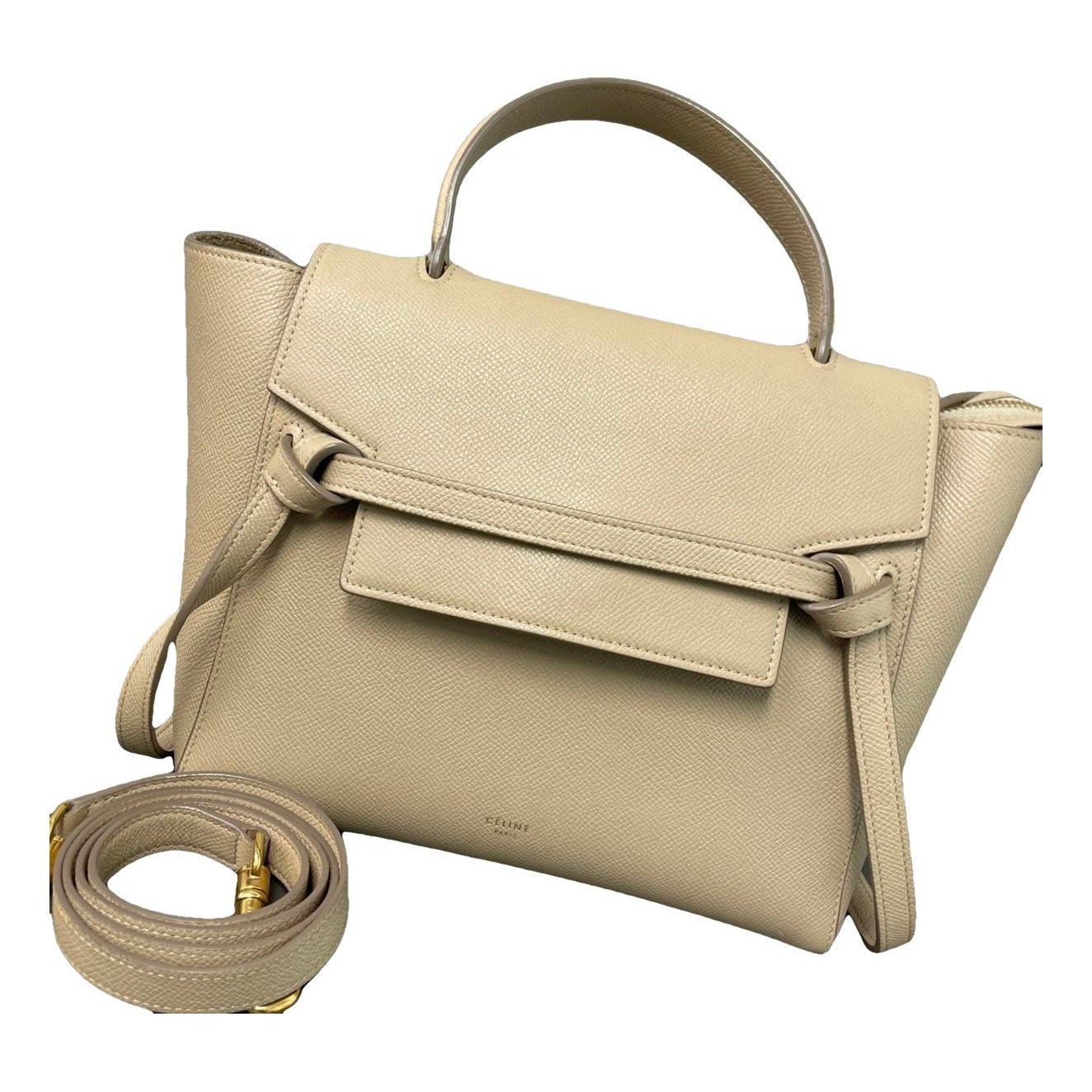 Belt leather handbag