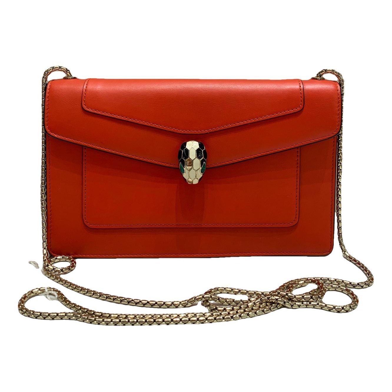 Serpenti leather handbag
