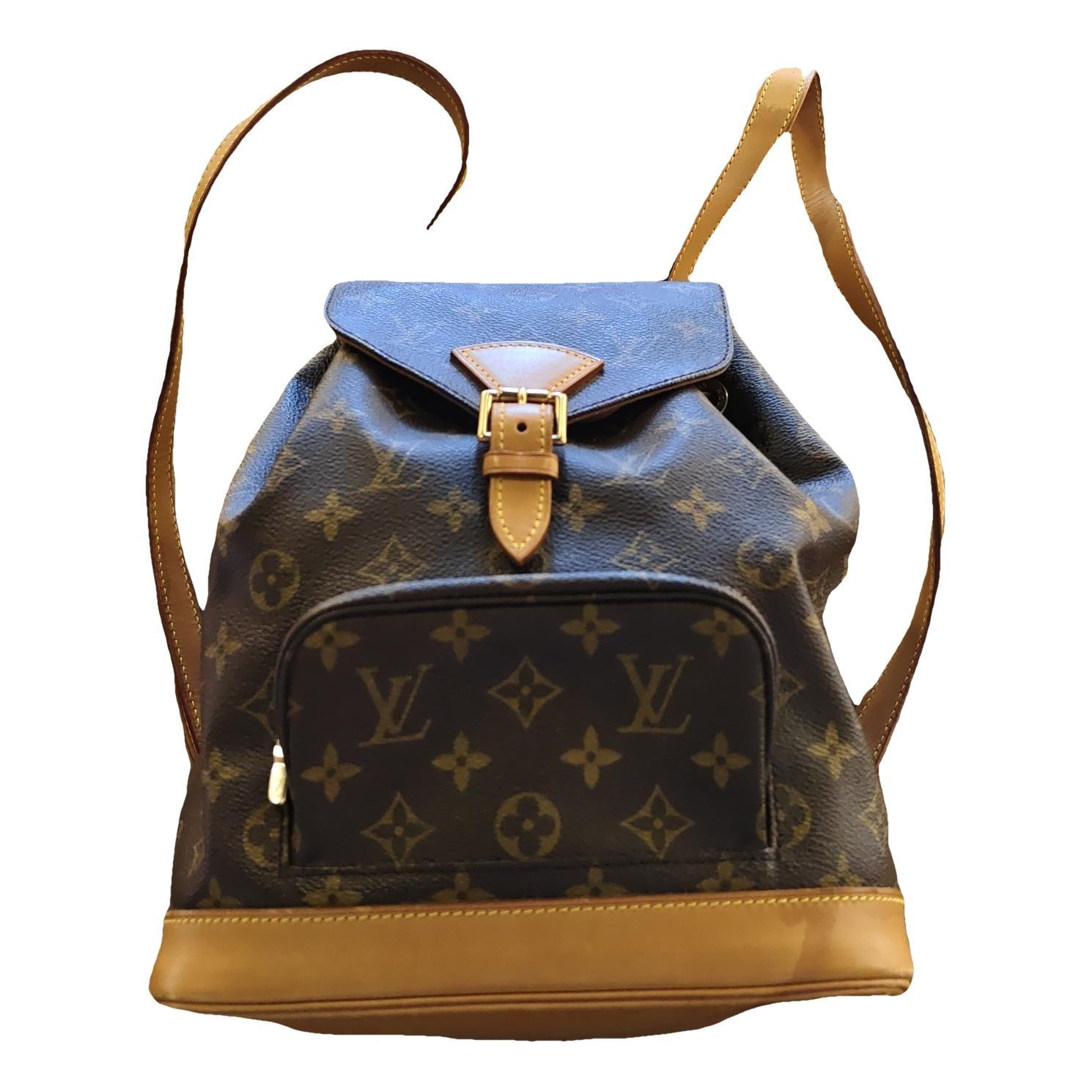 Louis Vuitton Montsouris Vintage cloth backpack