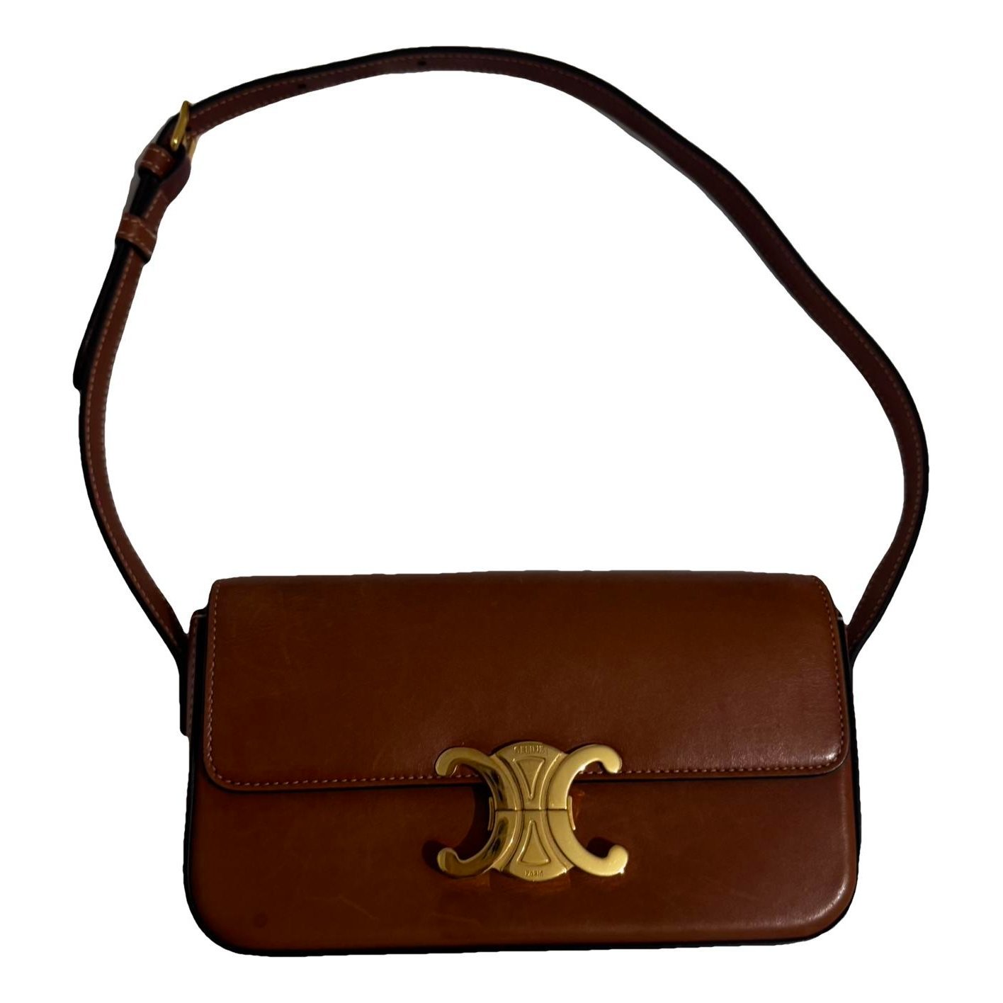Triomphe Long leather handbag