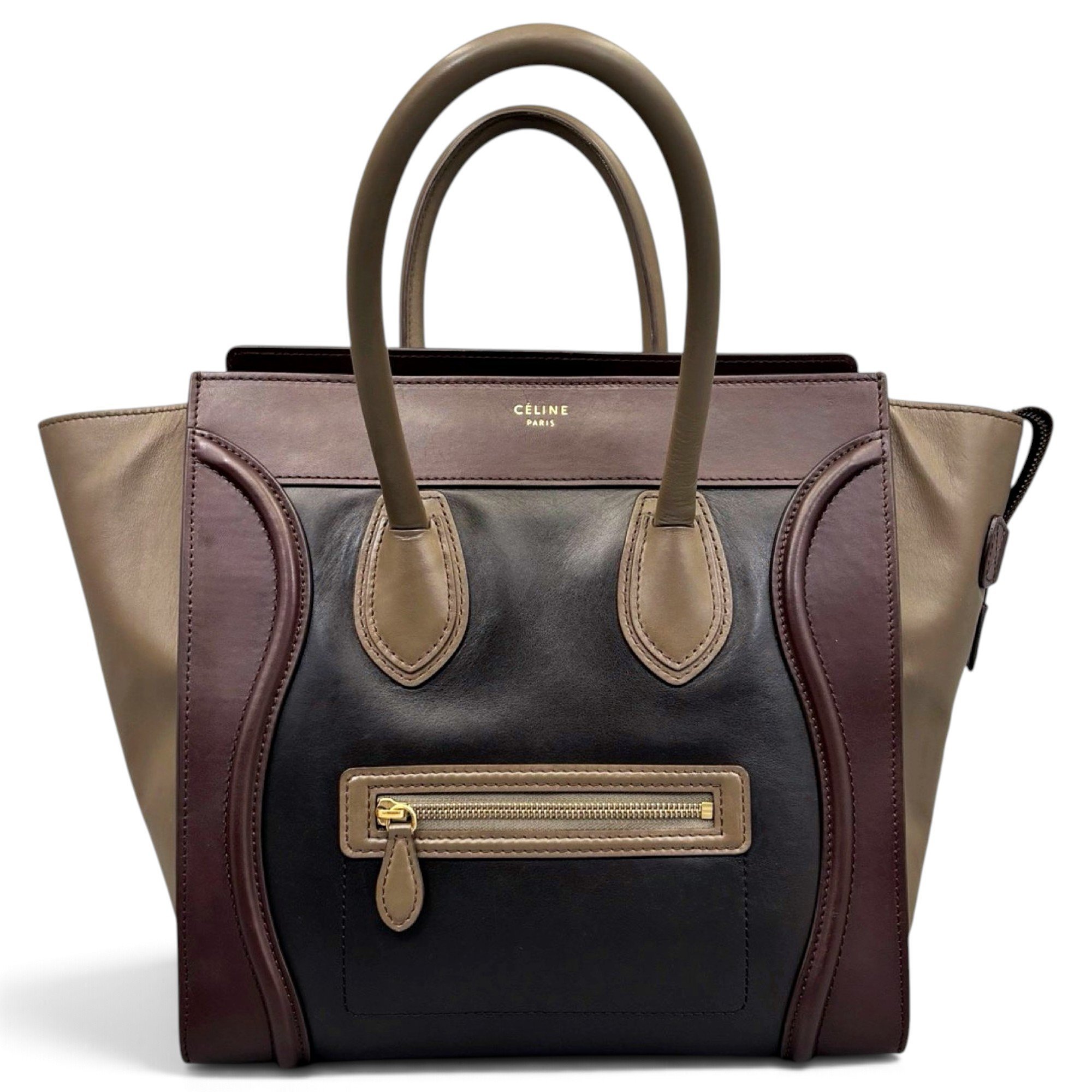 Luggage leather tote