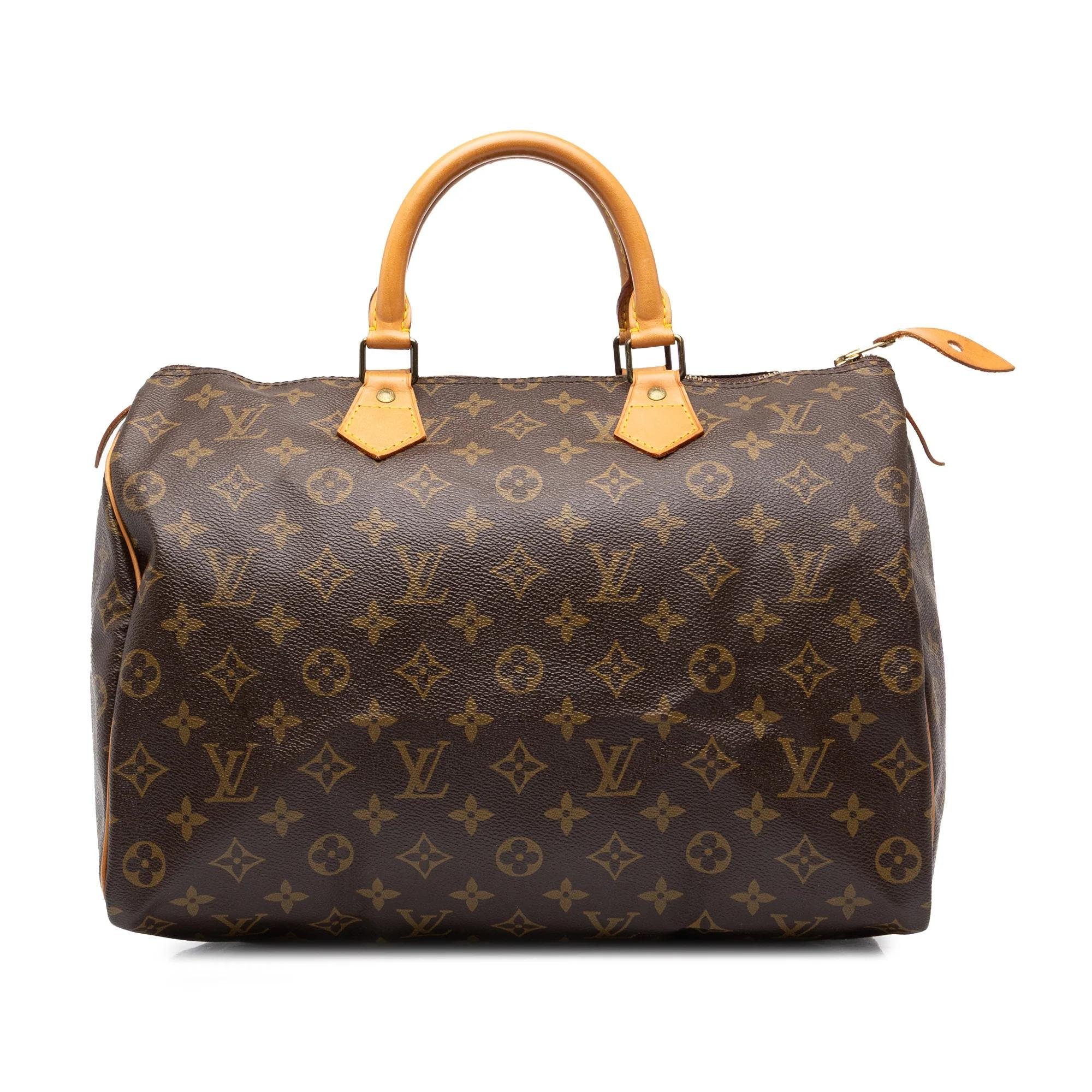 Speedy leather handbag