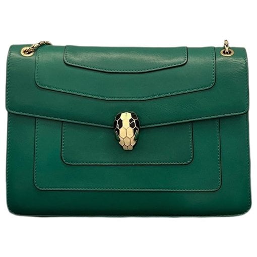 Serpenti leather handbag