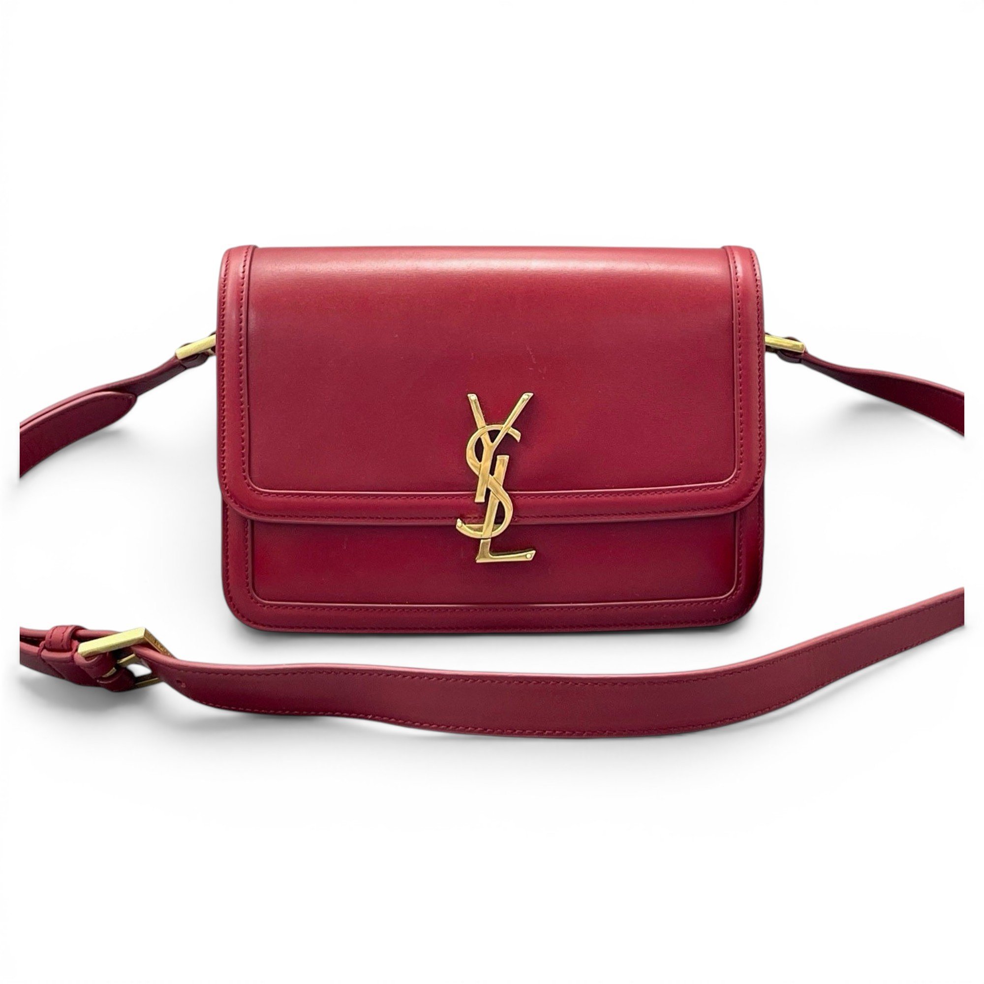 Solférino leather handbag