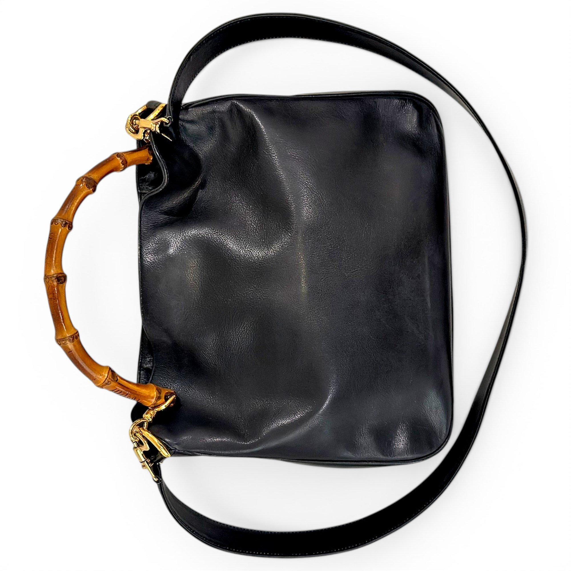Bamboo leather handbag