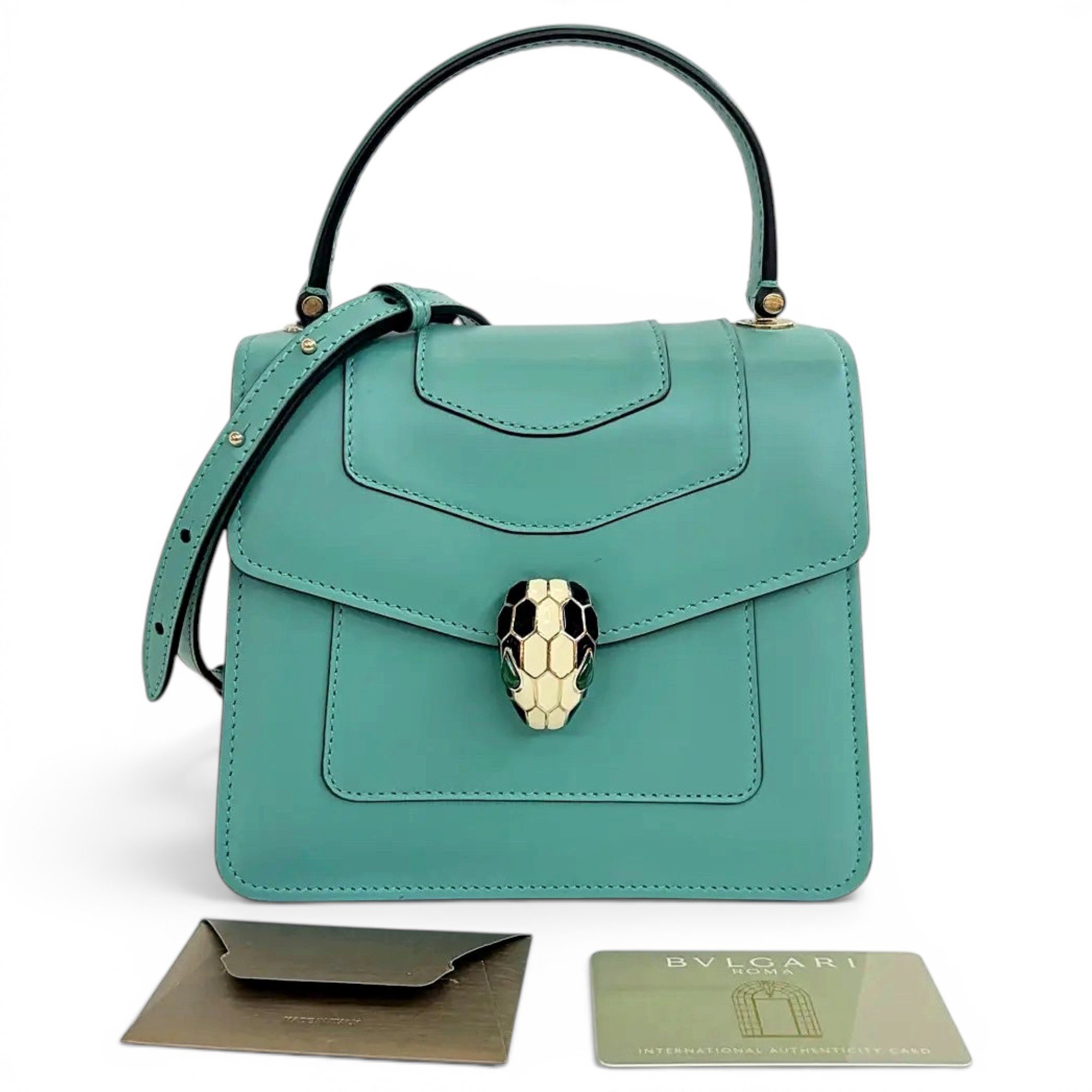 Serpenti leather crossbody bag