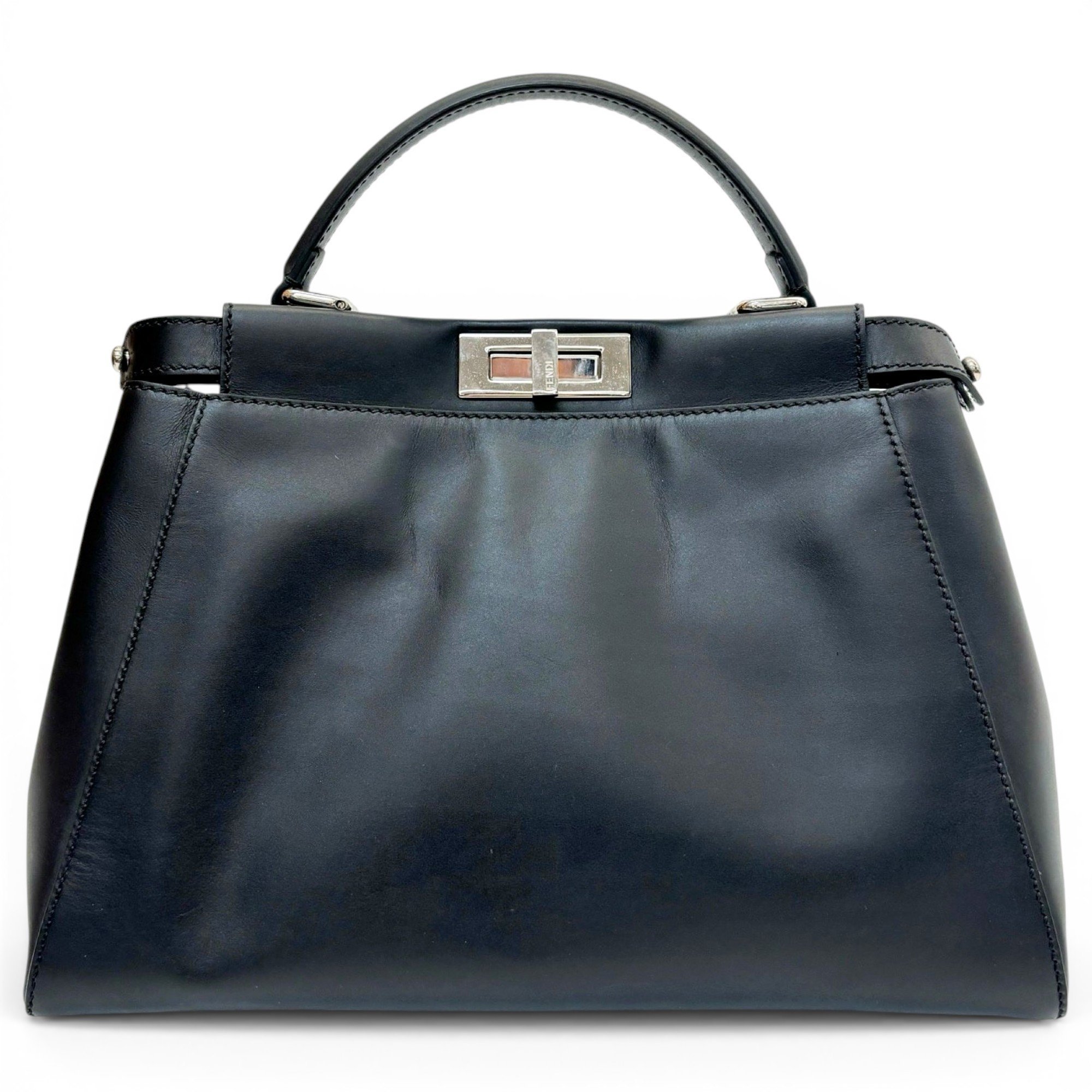 Peekaboo leather handbag
