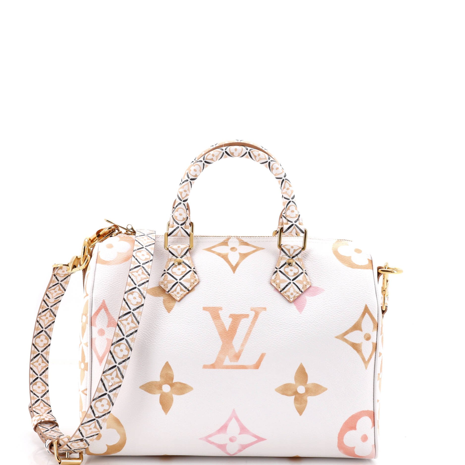 Speedy Bandouliere Bag By The Pool Monogram Watercolor Giant 25