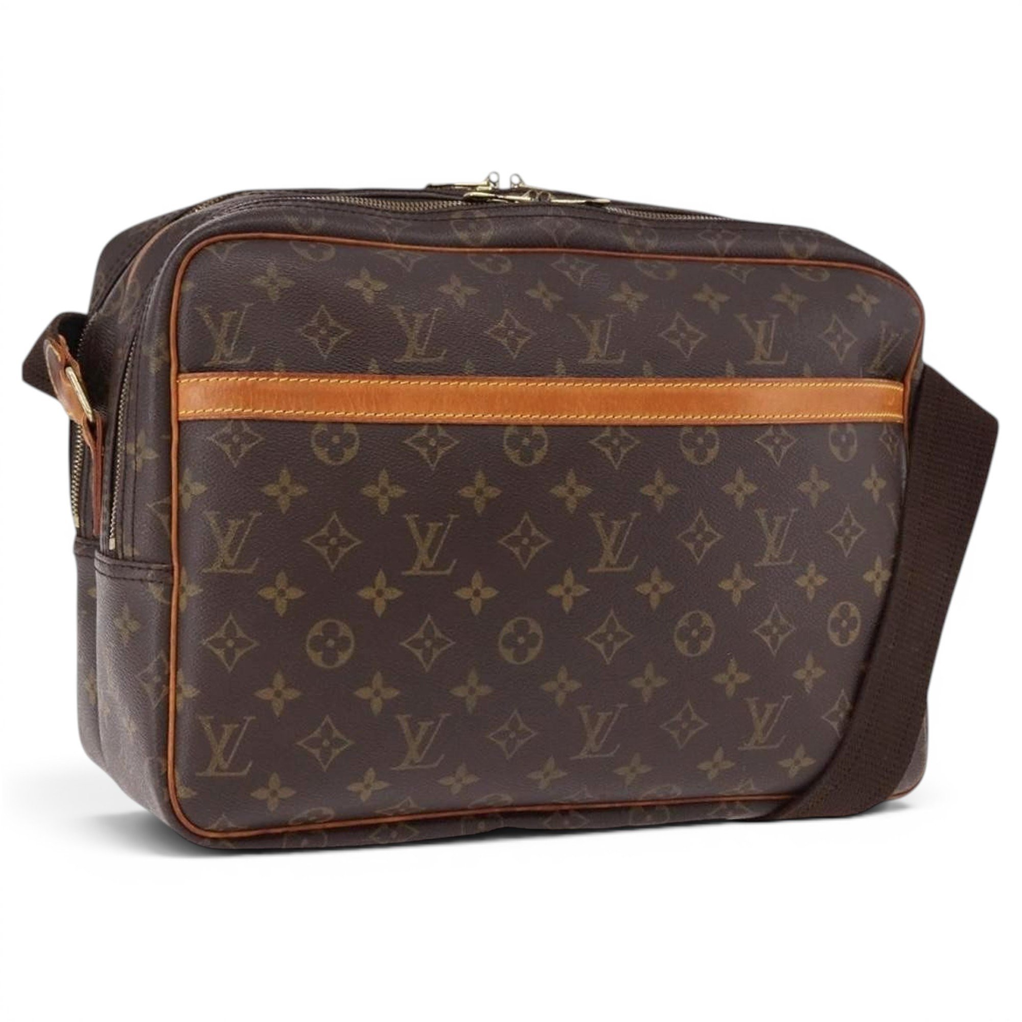 Reporter leather handbag