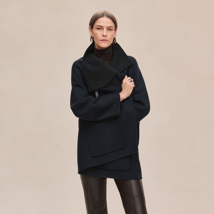 Bleu Noir Cashmere Coat