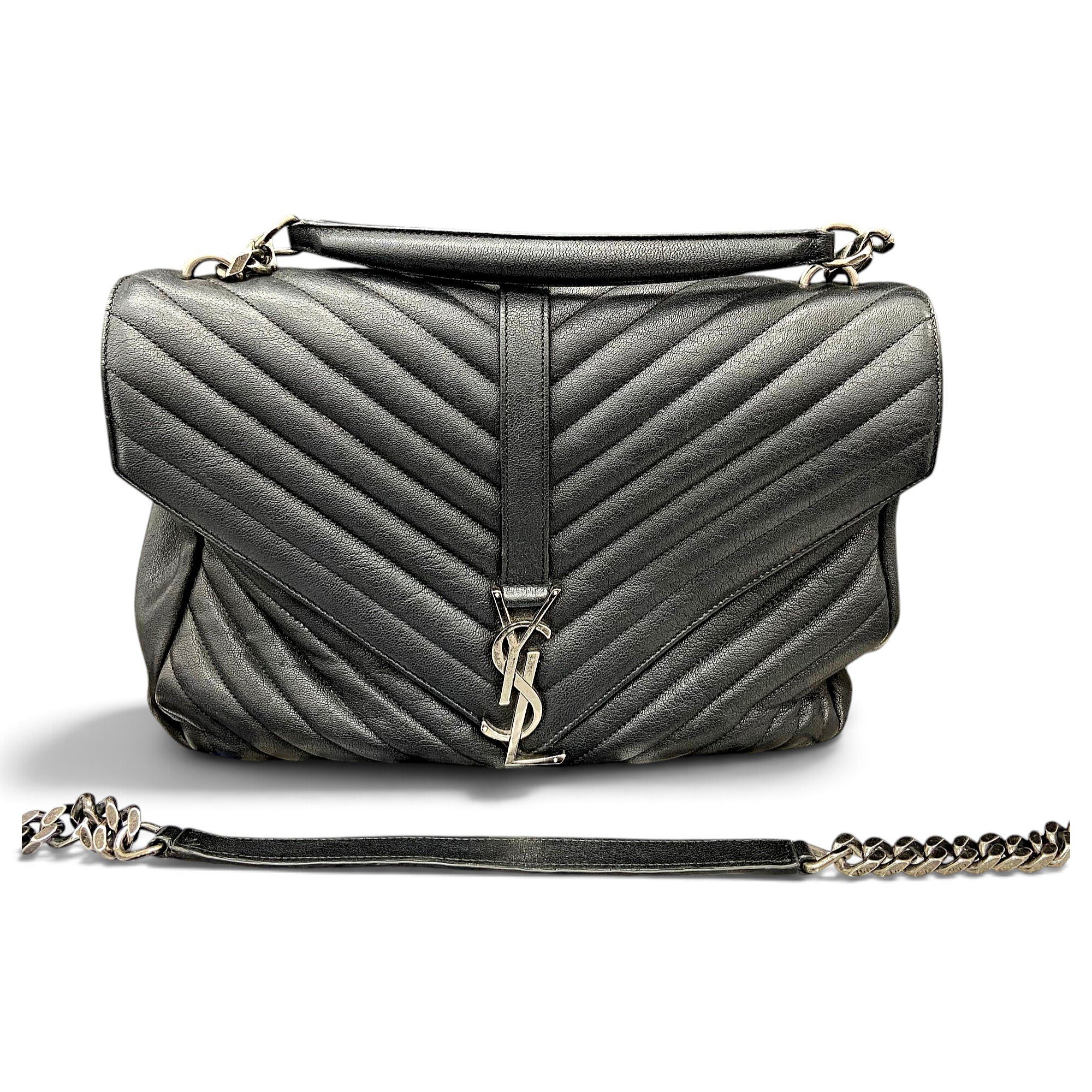 Collége monogramme leather handbag