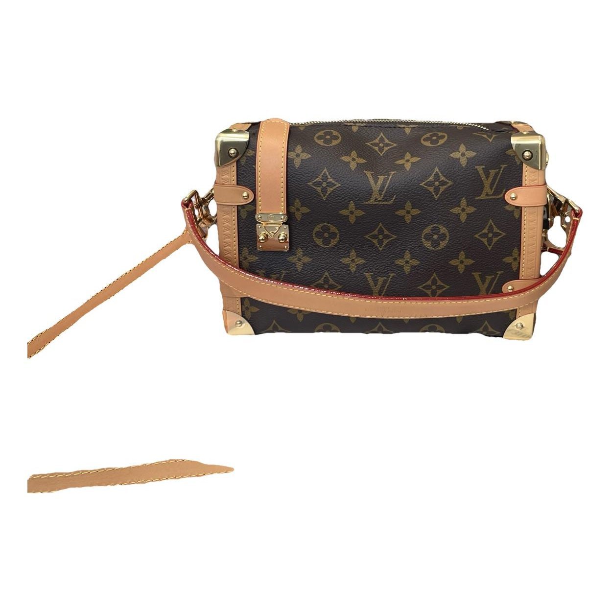 Side Trunk leather handbag