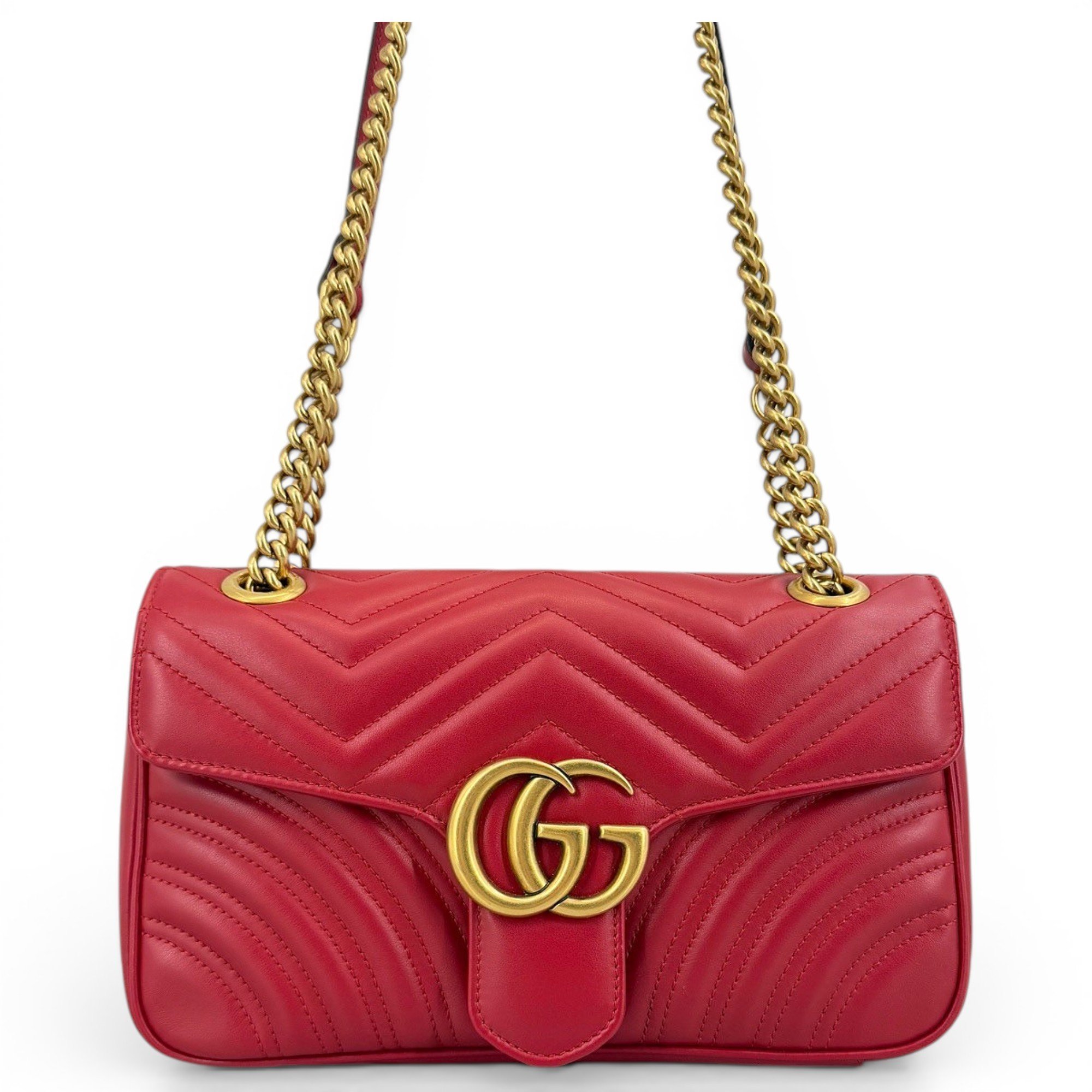 GG Marmont Flap leather handbag