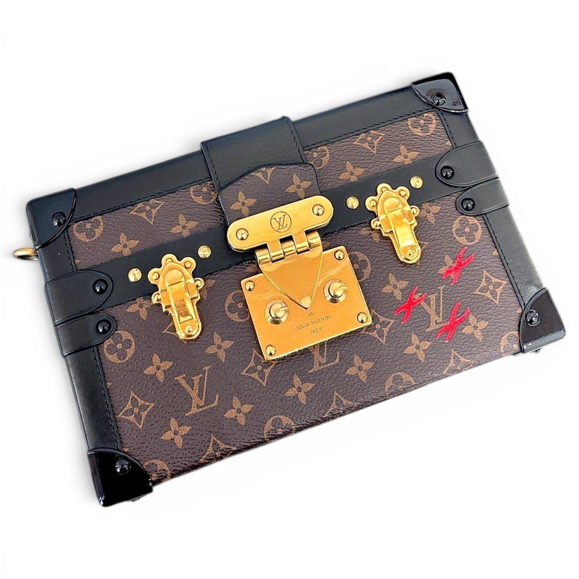 Petite Malle leather handbag