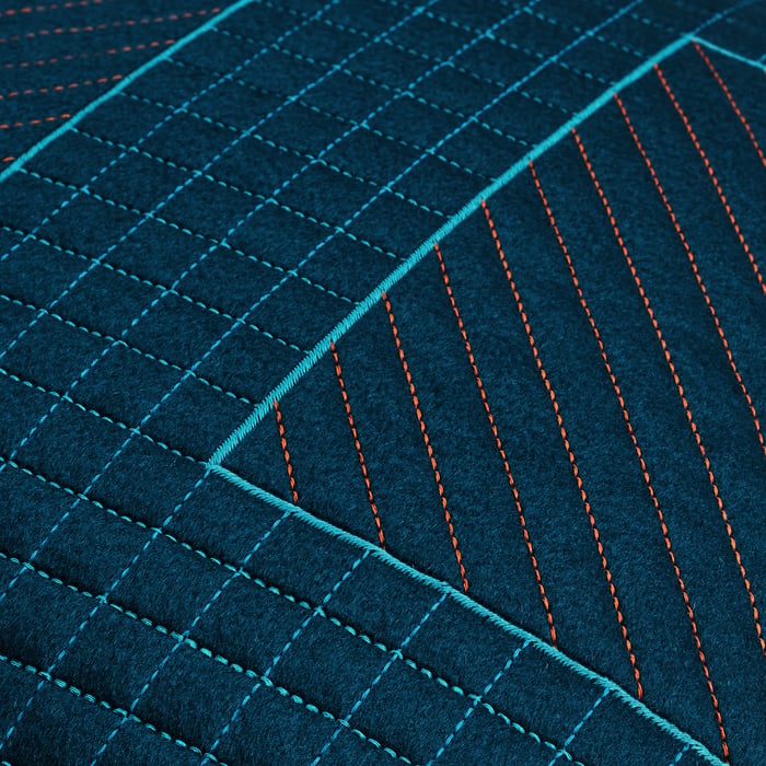 Indigo Almofada H Quadrillé