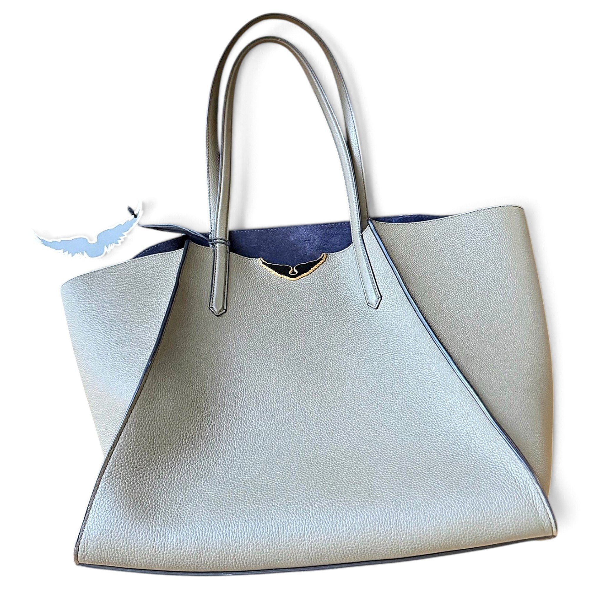 Leather tote
