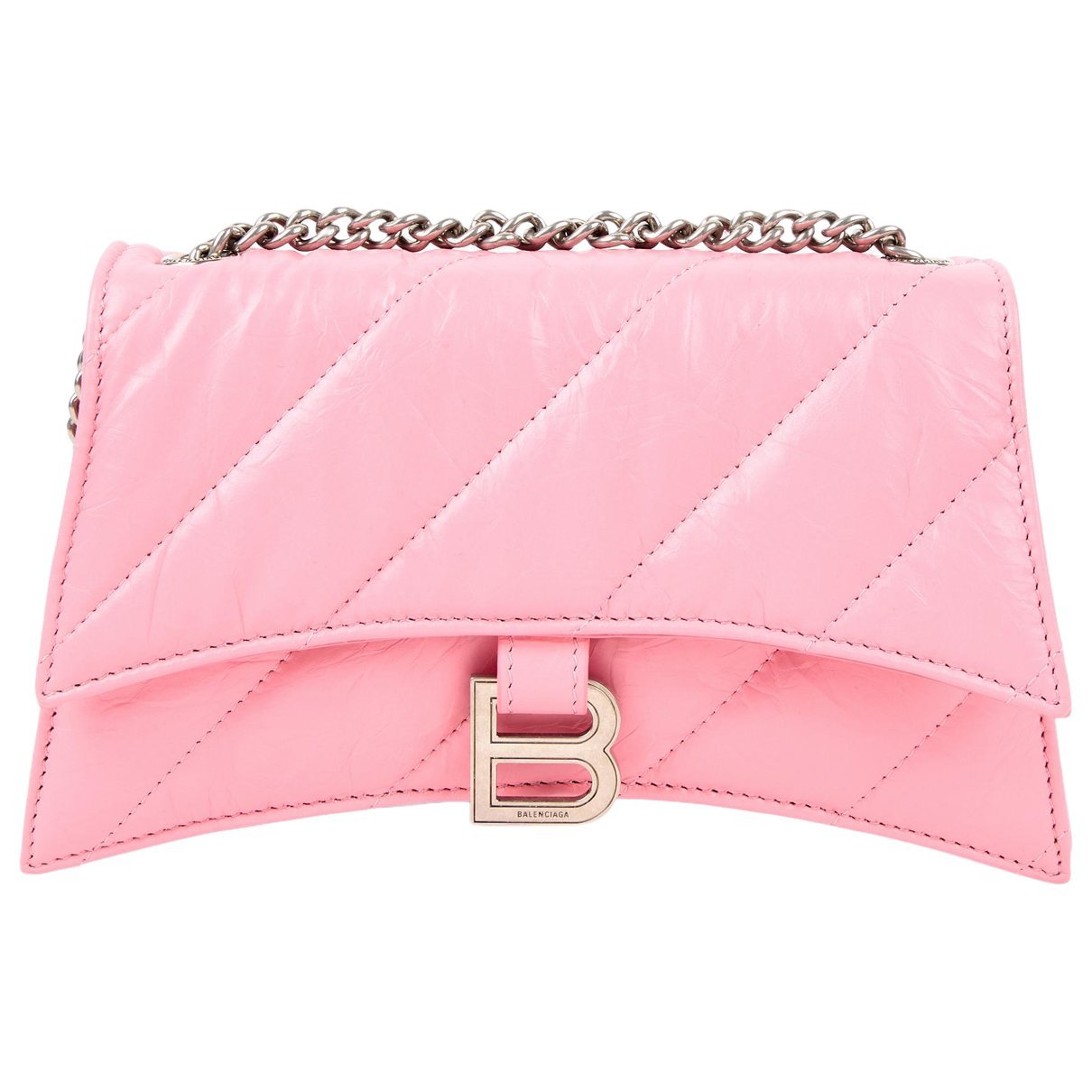 Crush leather crossbody bag