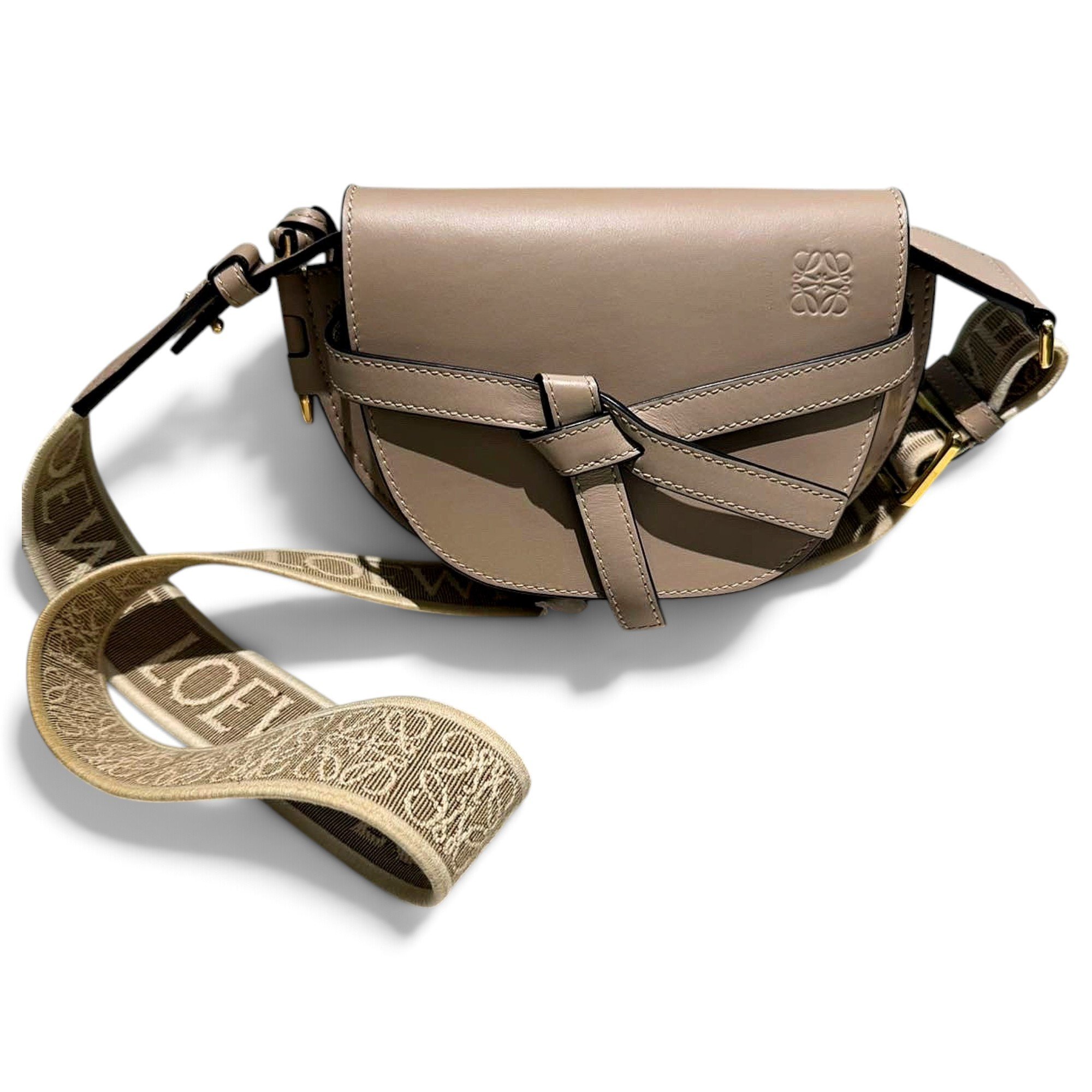 Gate leather crossbody bag