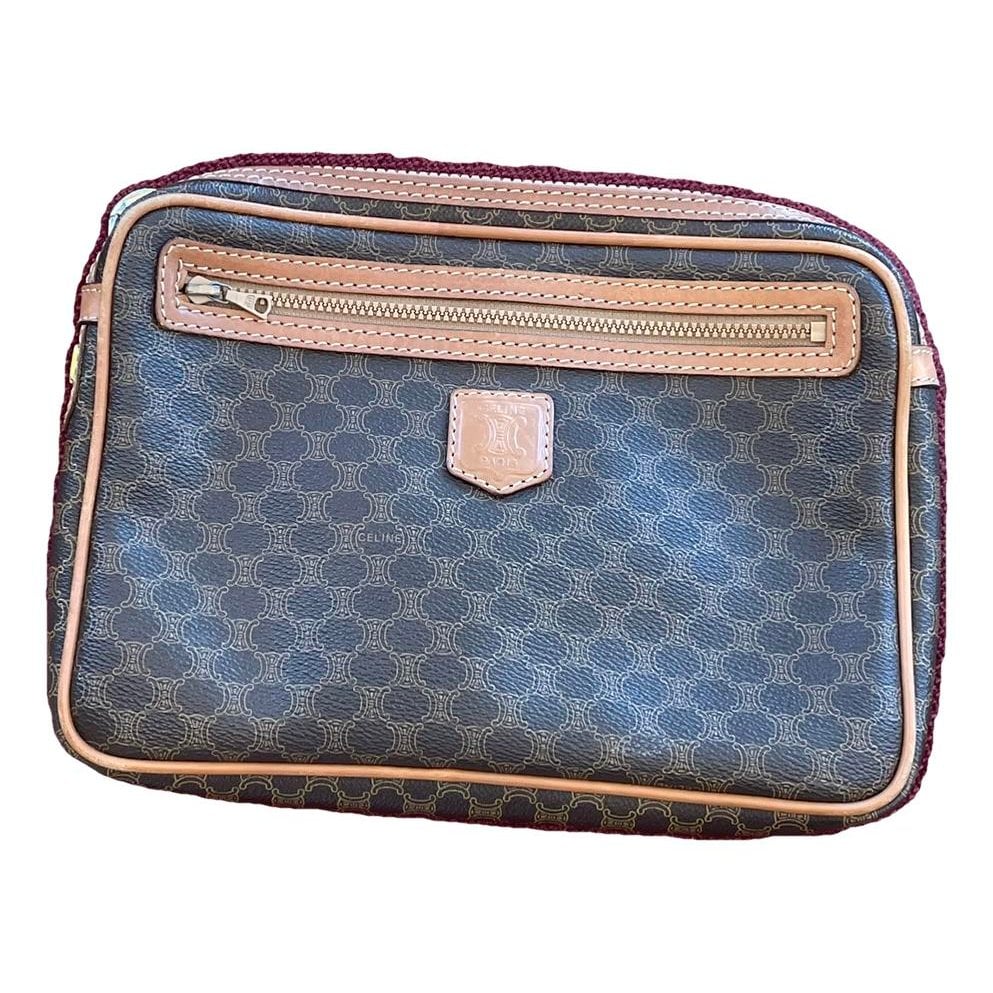 Triomphe Vintage cloth clutch bag