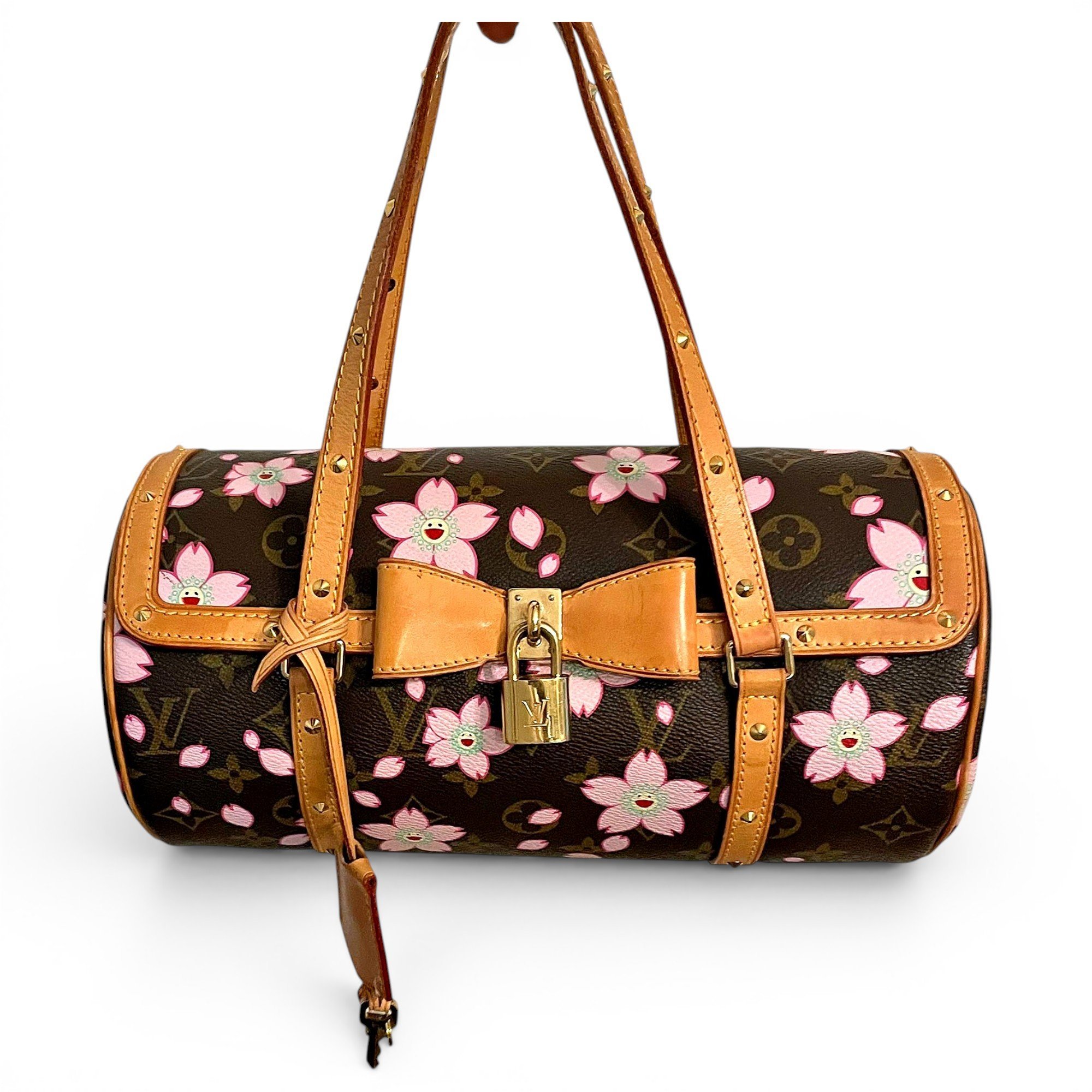 Papillon leather handbag