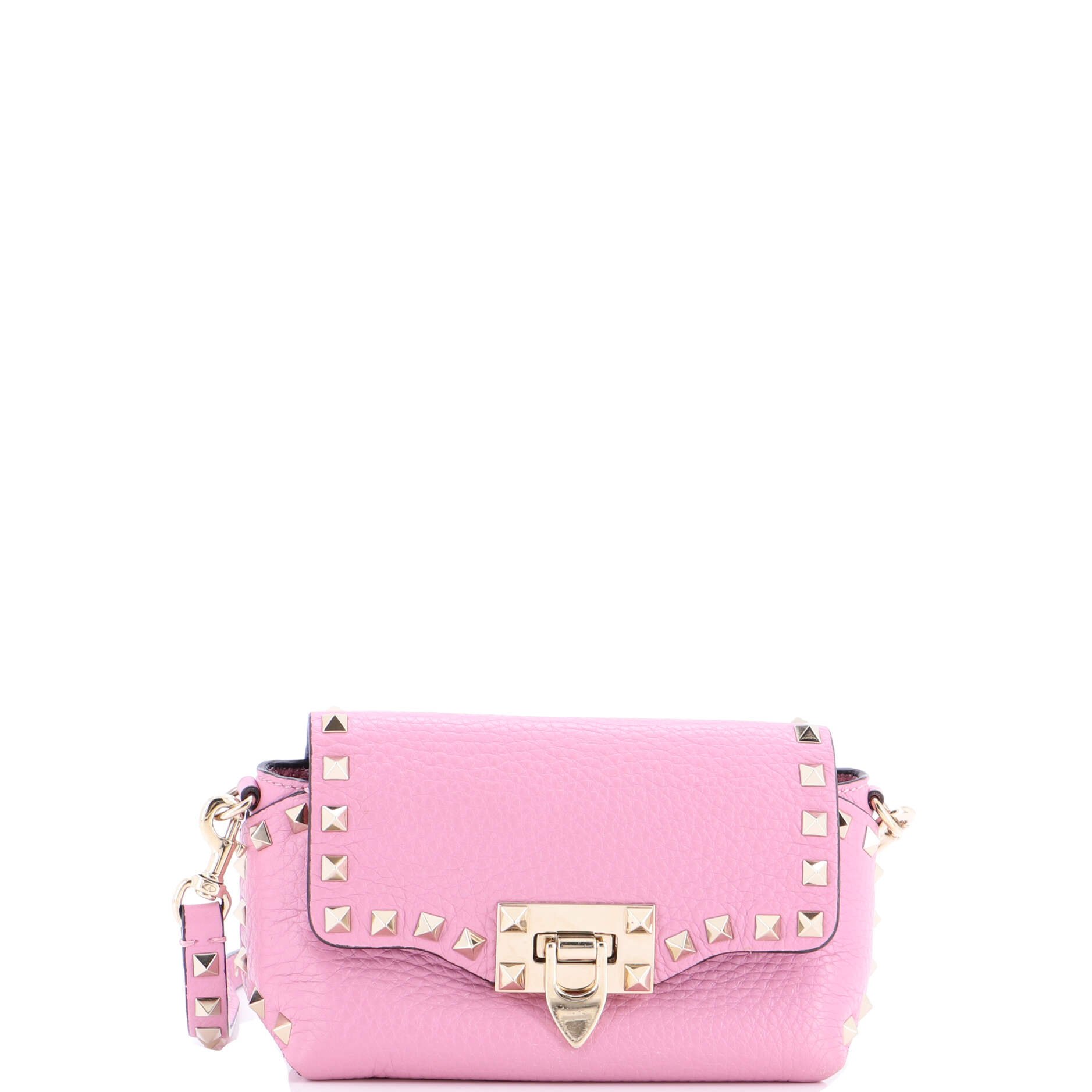 Valentino Garavani Rockstud Flip Lock Flap Bag Leather Mini