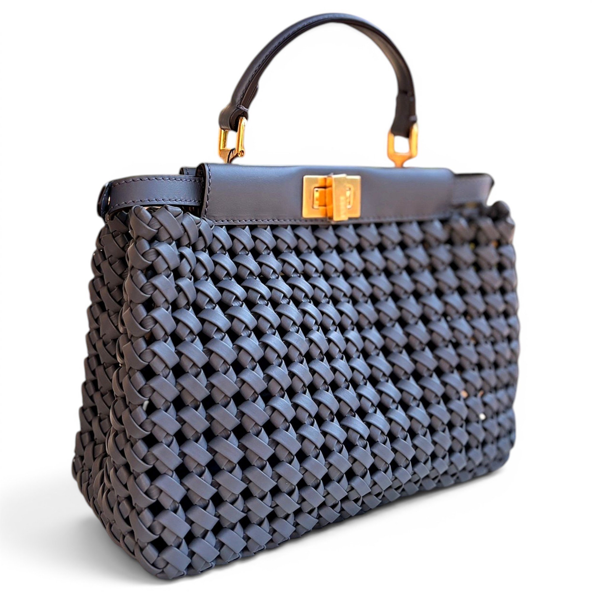 Peekaboo leather handbag