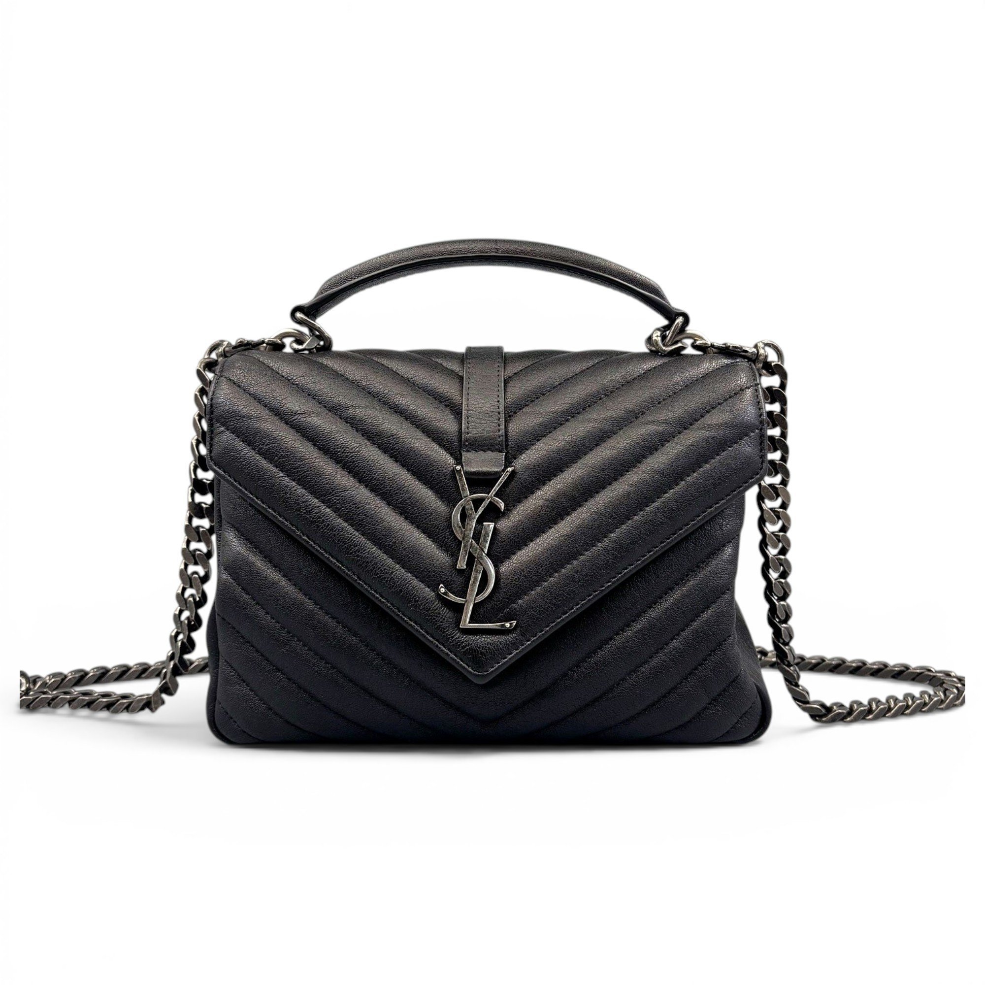 Collége monogramme leather handbag