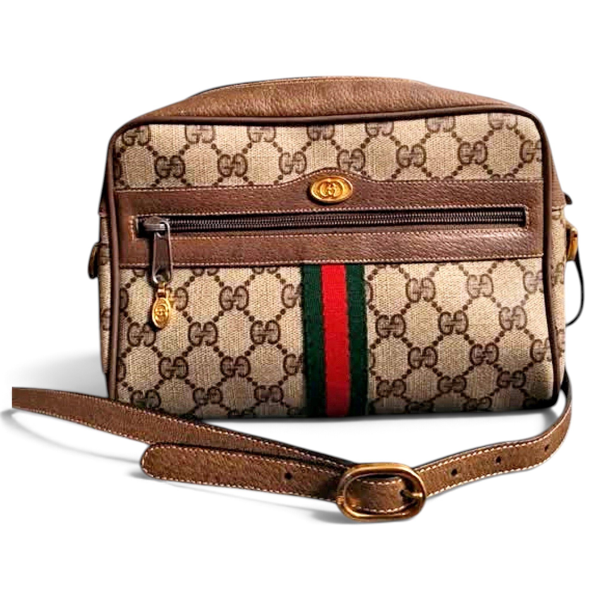 Ophidia leather crossbody bag