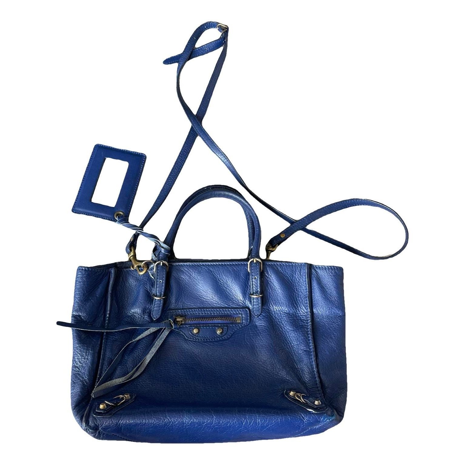 Papier leather handbag