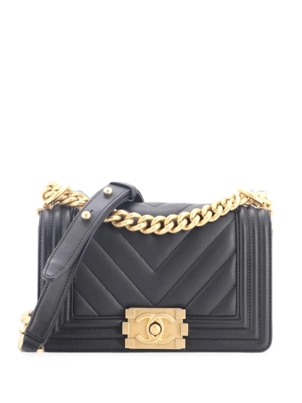Boy Flap Bag Chevron Calfskin Small crossbody bag
