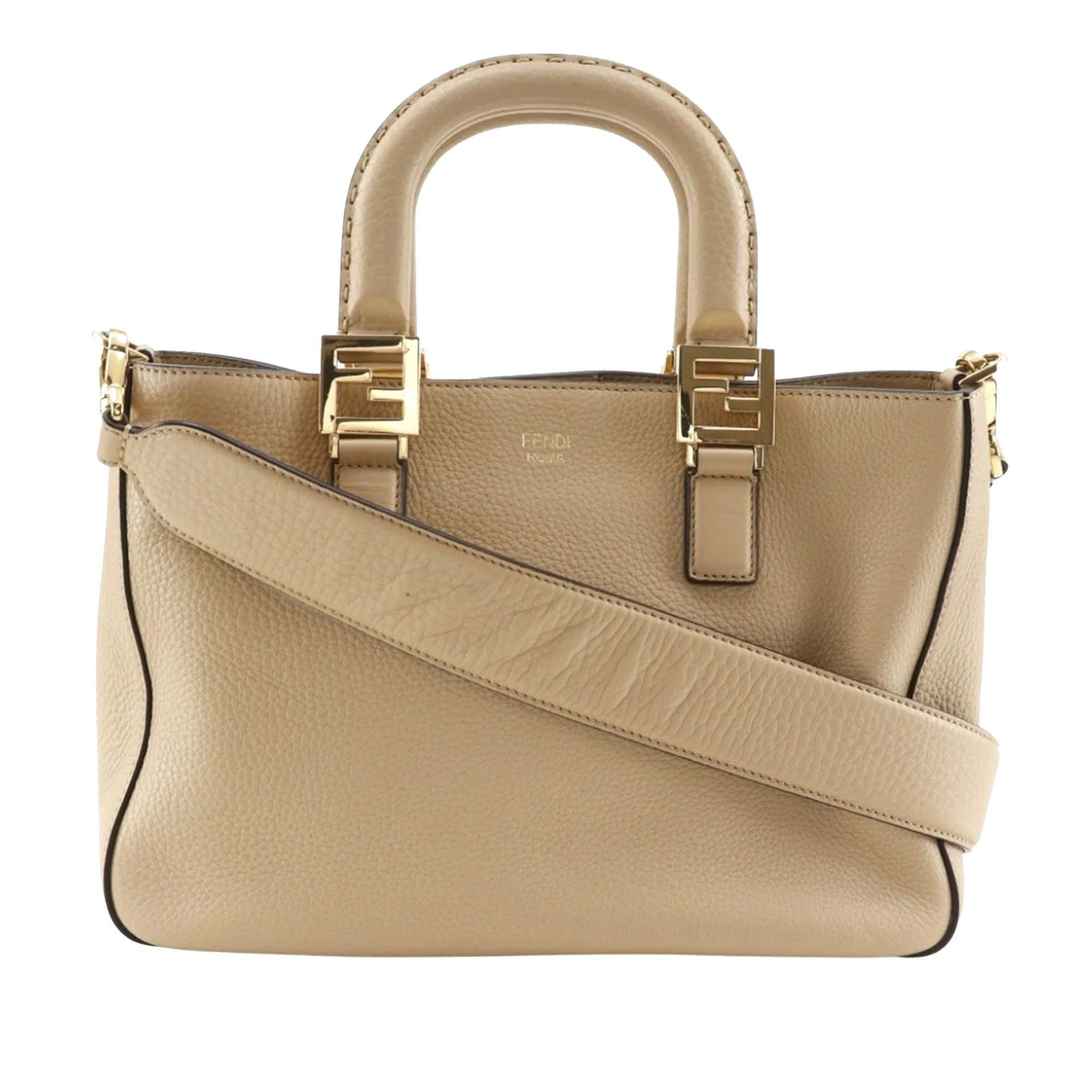 FF leather satchel