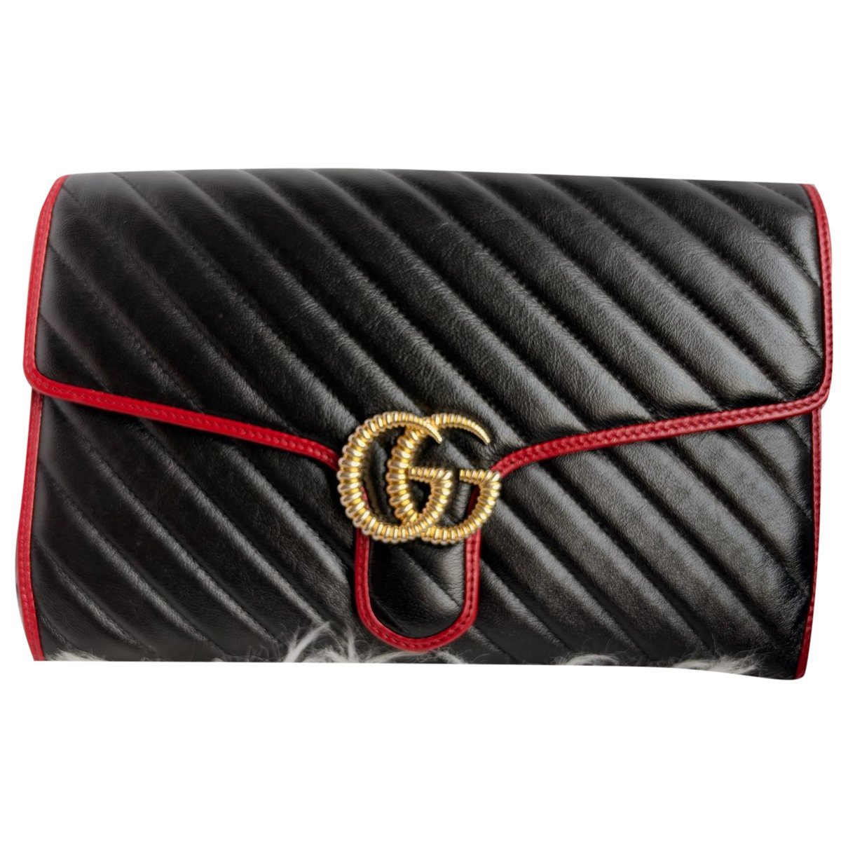 Marmont leather clutch bag