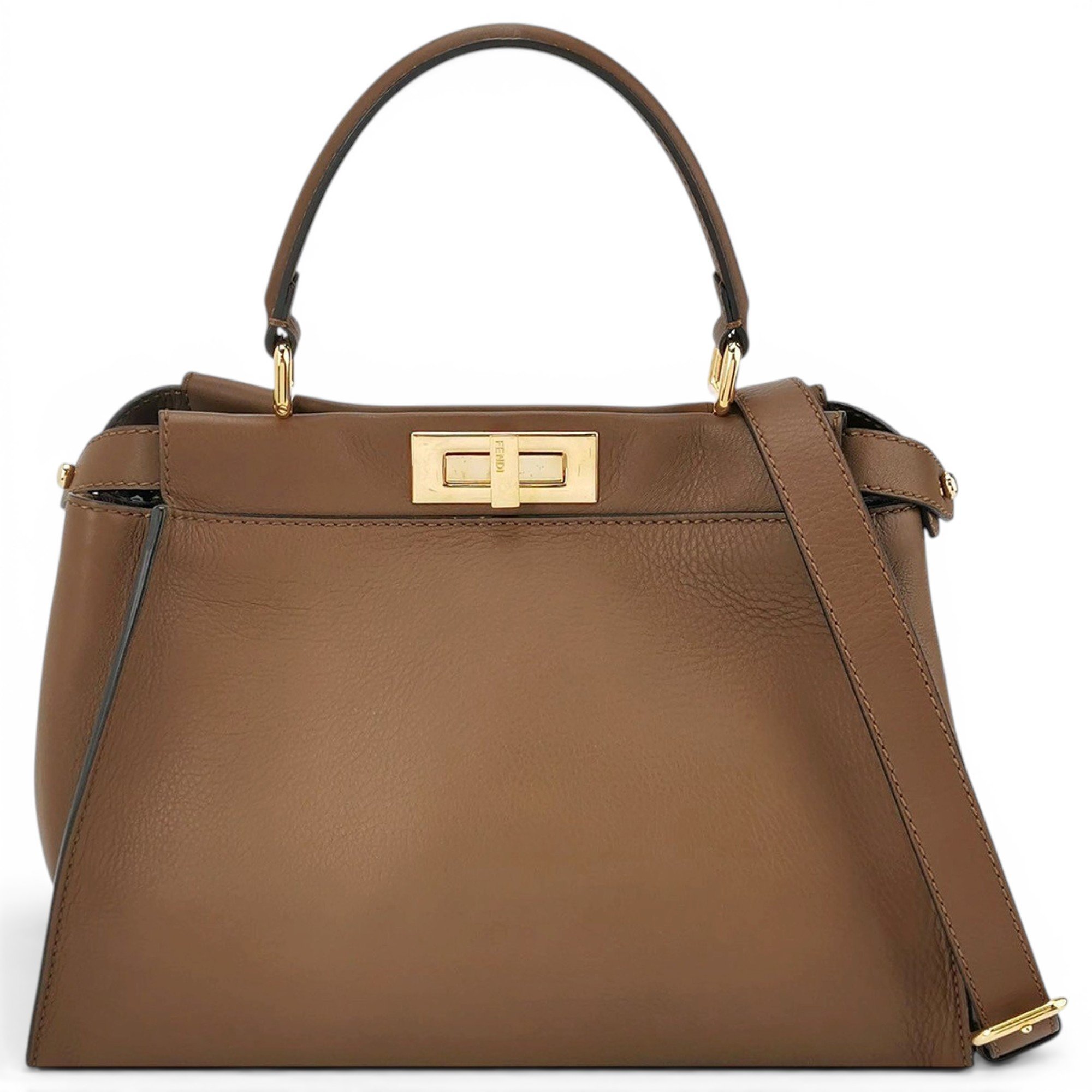 Peekaboo leather handbag
