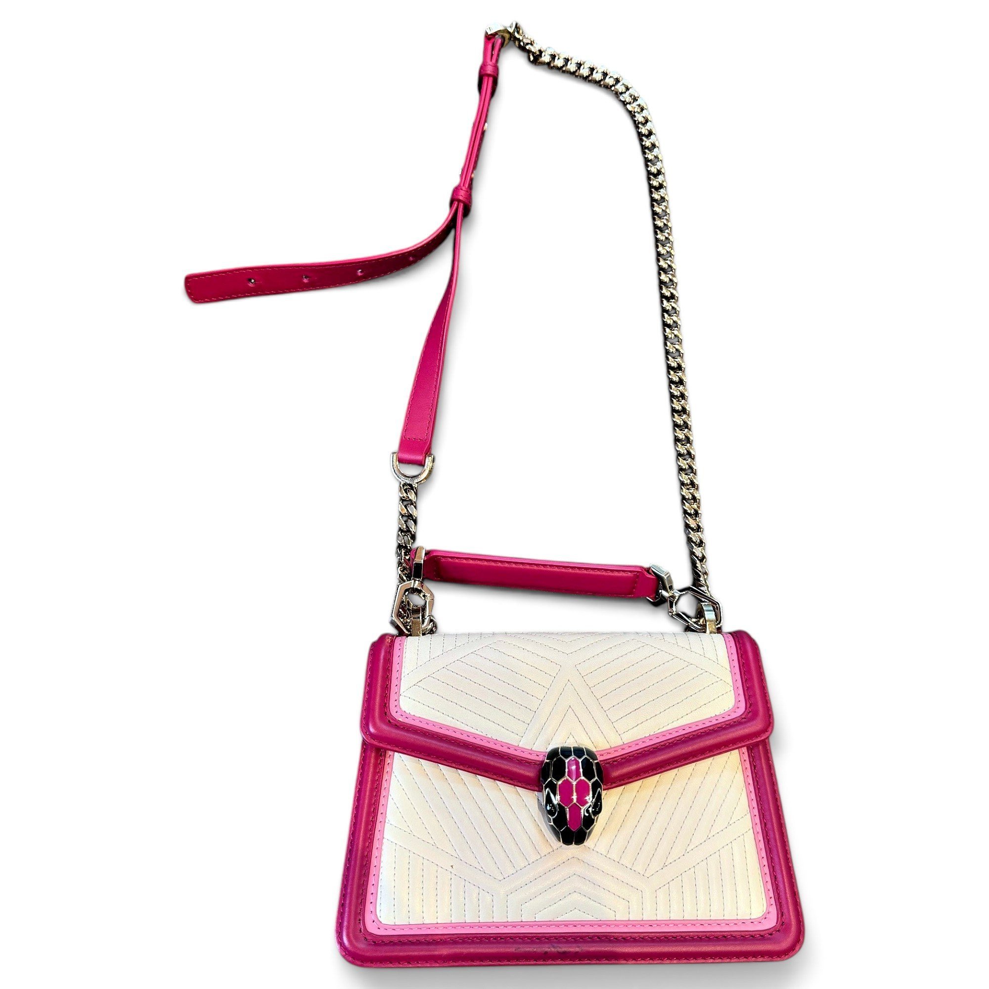 Serpenti leather handbag