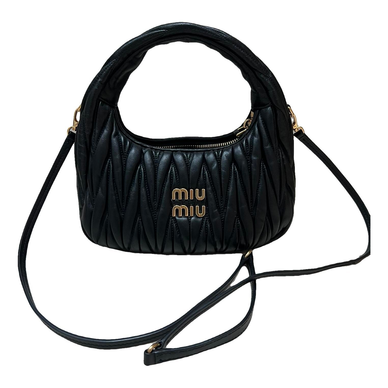 Miu Wander leather handbag