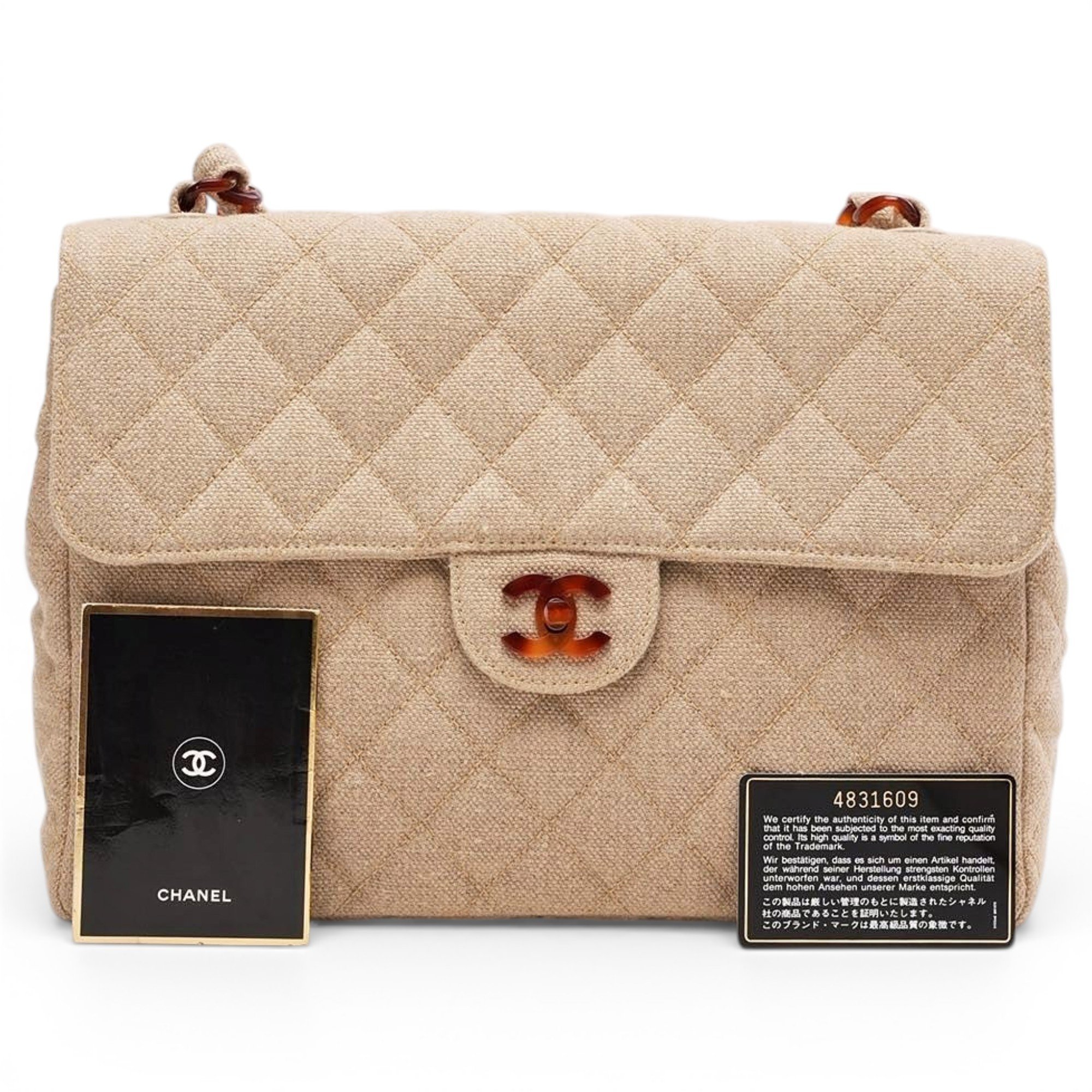 Business Affinity linen handbag