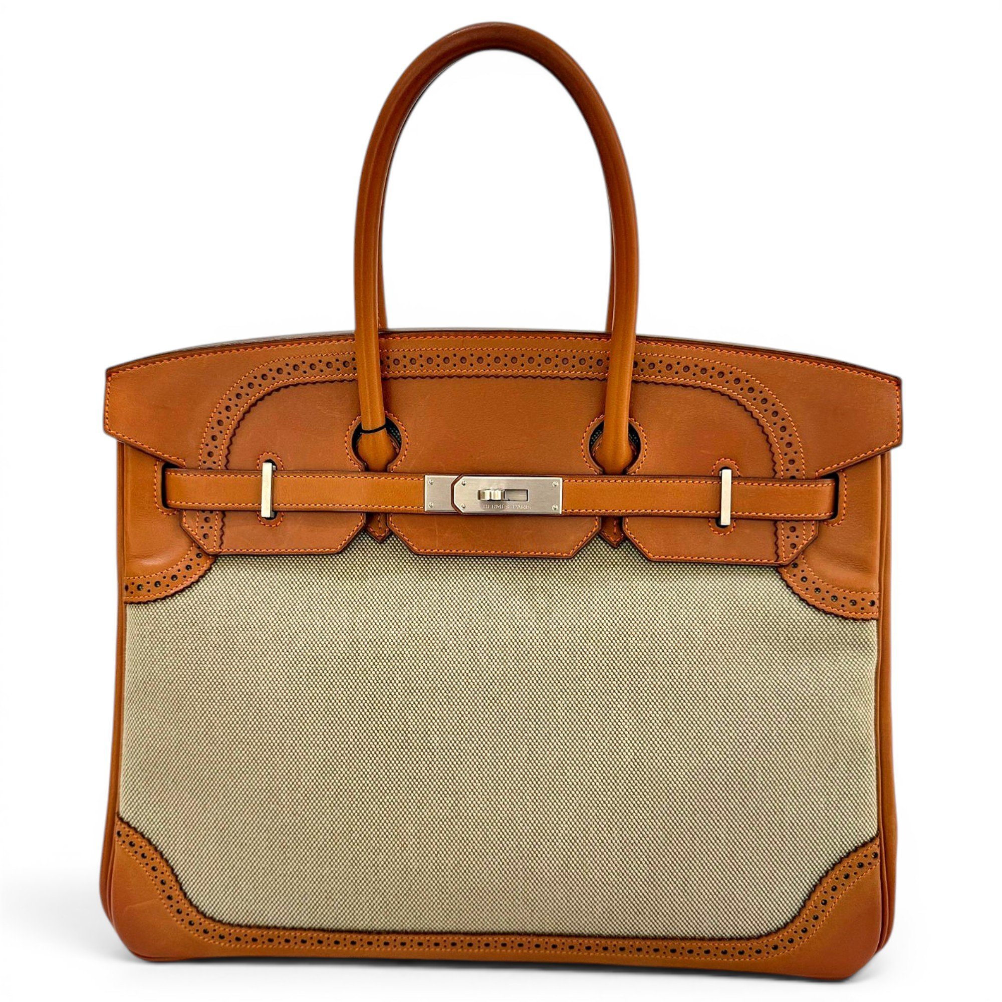 Birkin 35 leather handbag