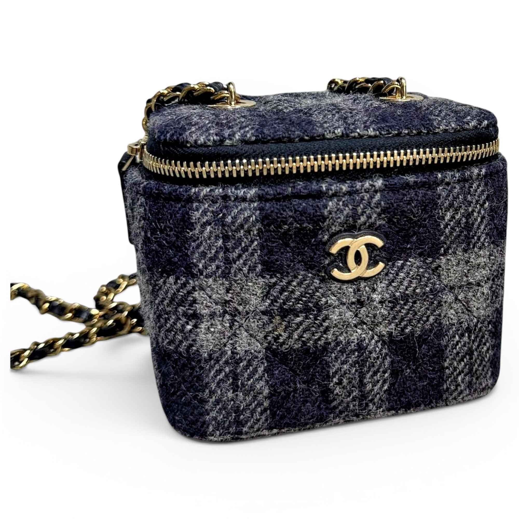Vanity tweed mini bag