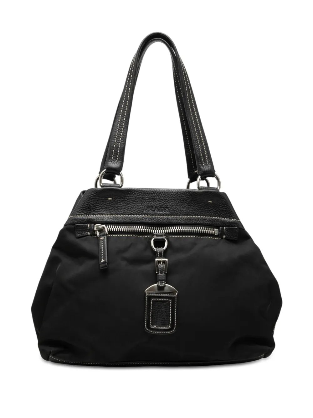 2010-2026 Vitello Trimmed Tessuto tote bag
