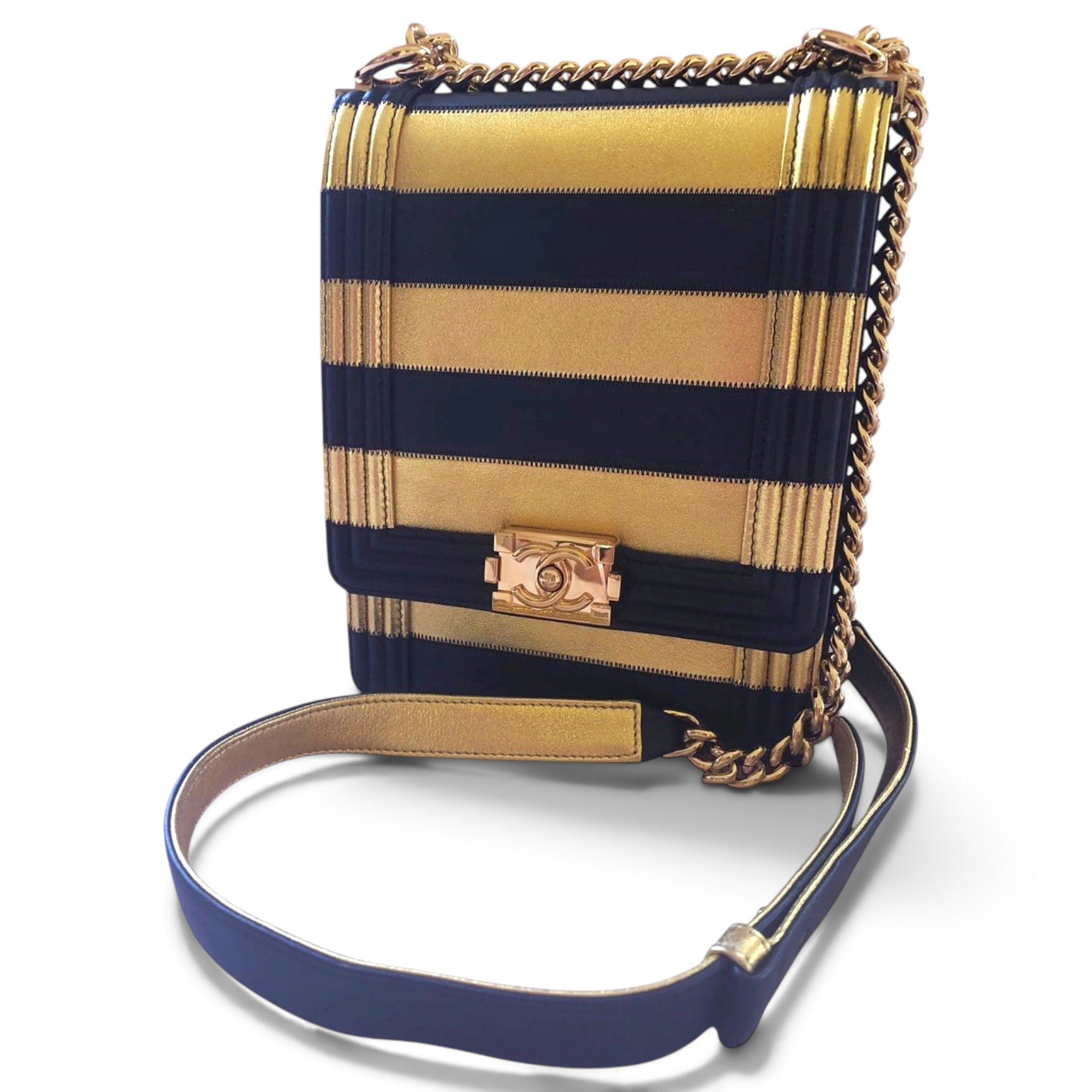 North South Boy leather crossbody bag