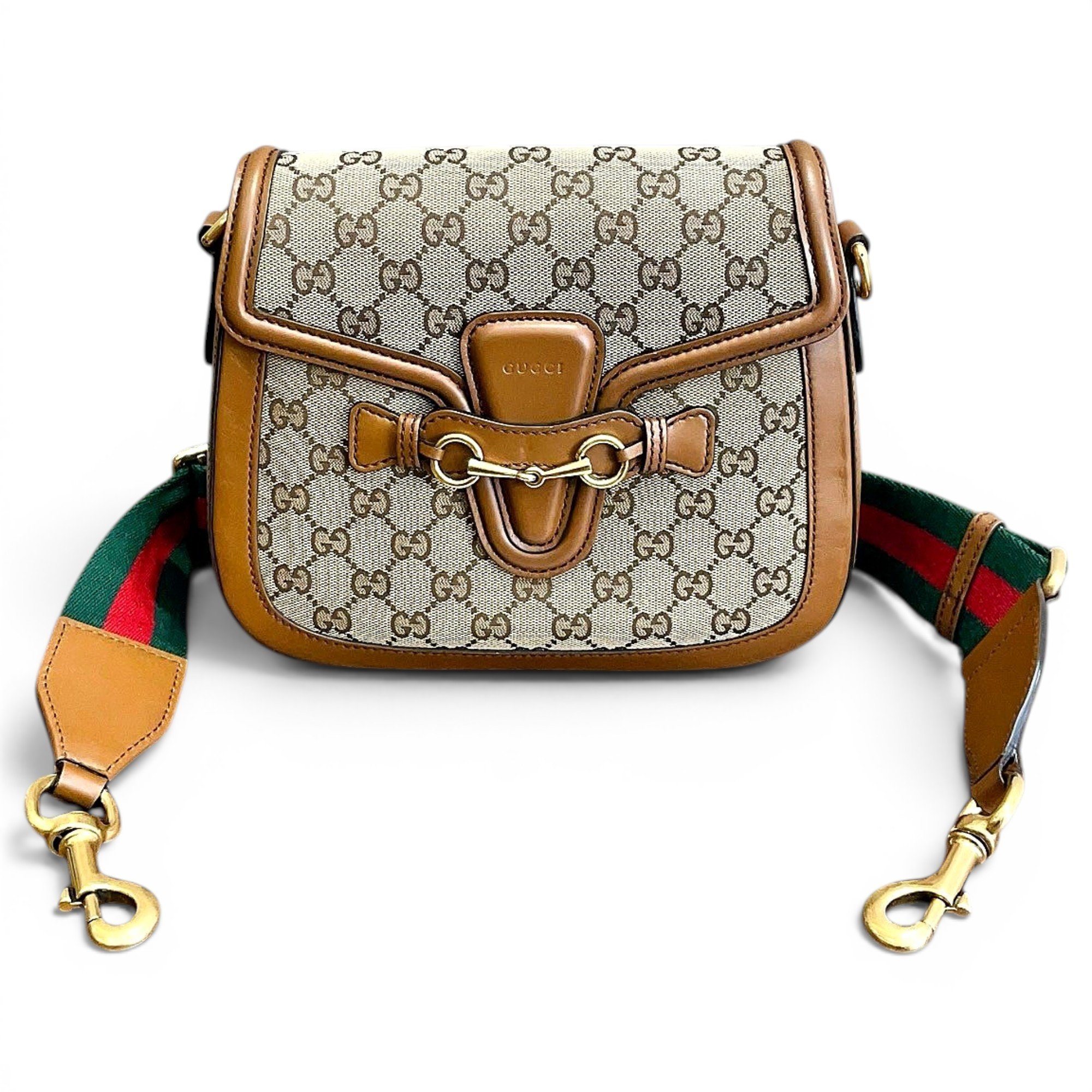 Lady Web leather handbag