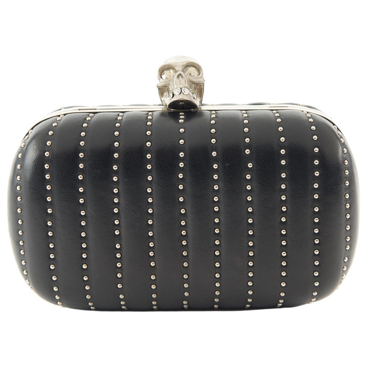 Leather clutch bag