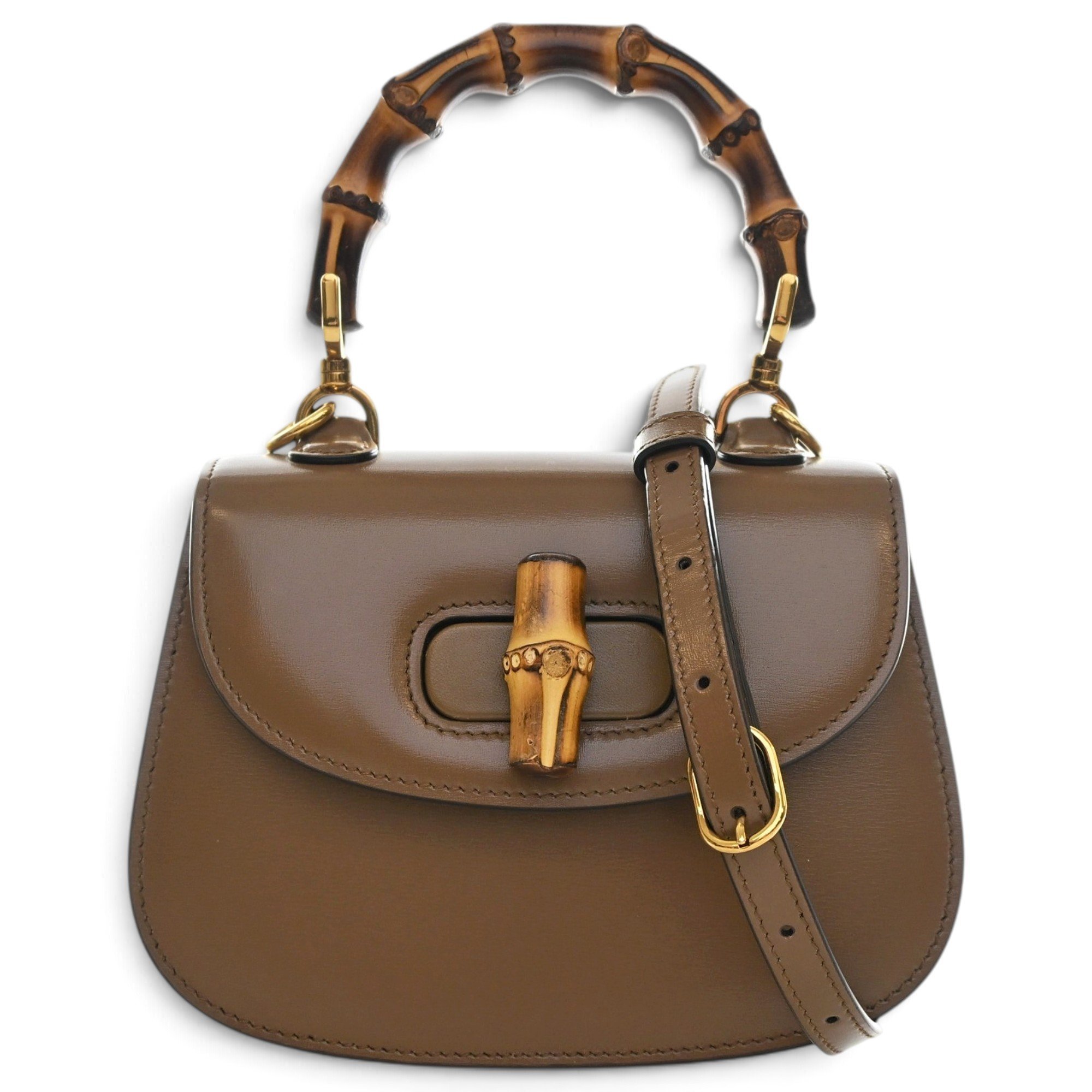 Bamboo leather mini bag