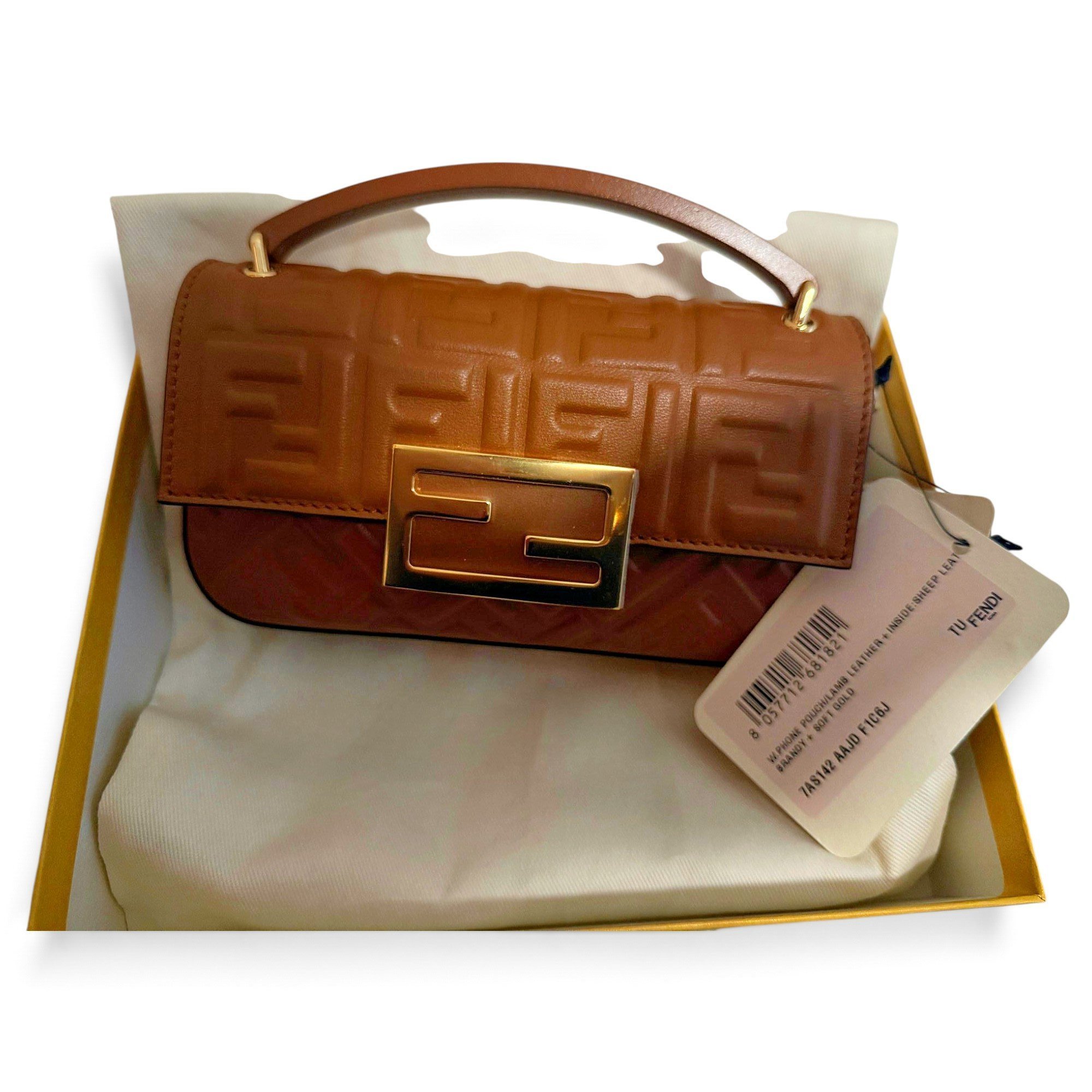 Baguette leather mini bag