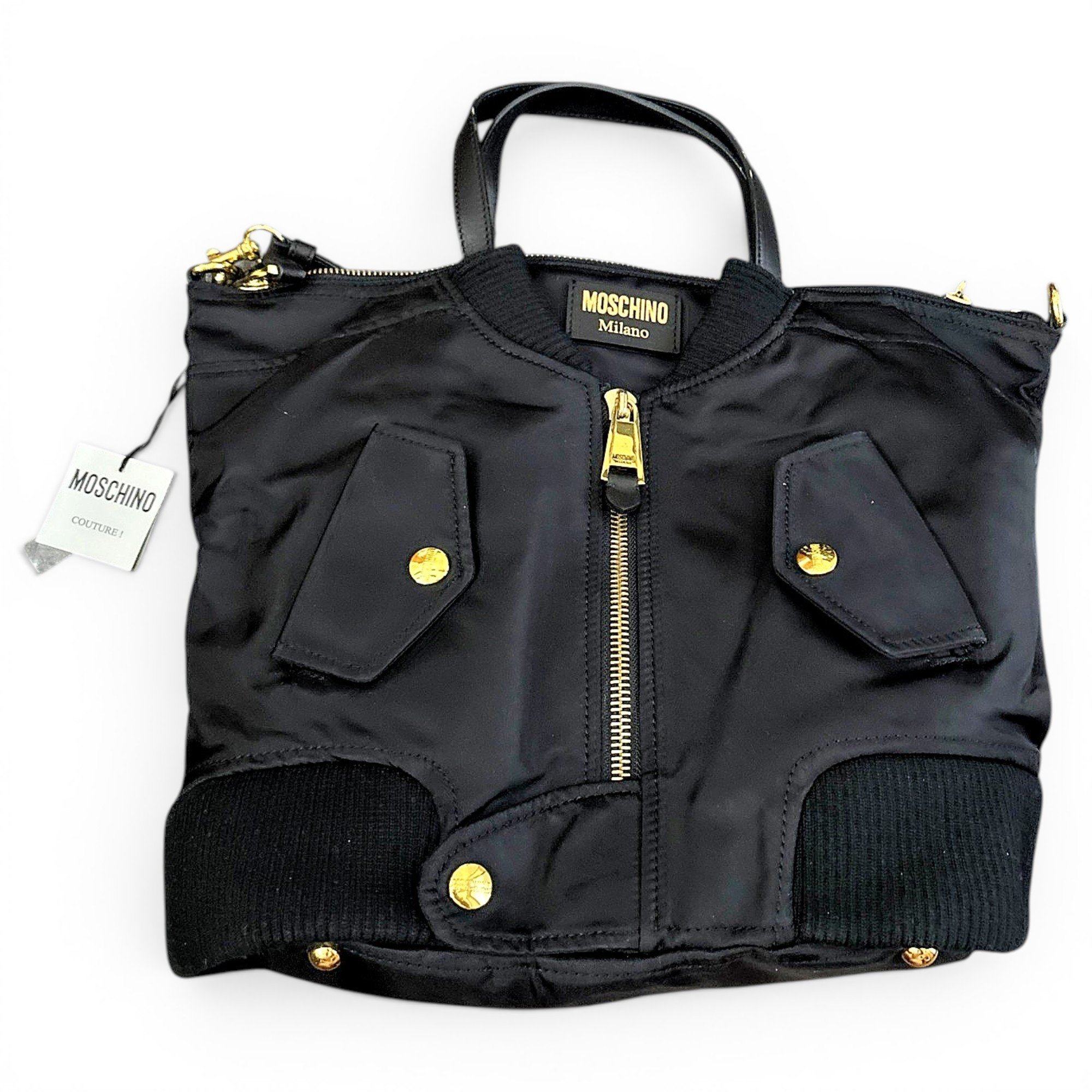 Moschino Biker cloth tote