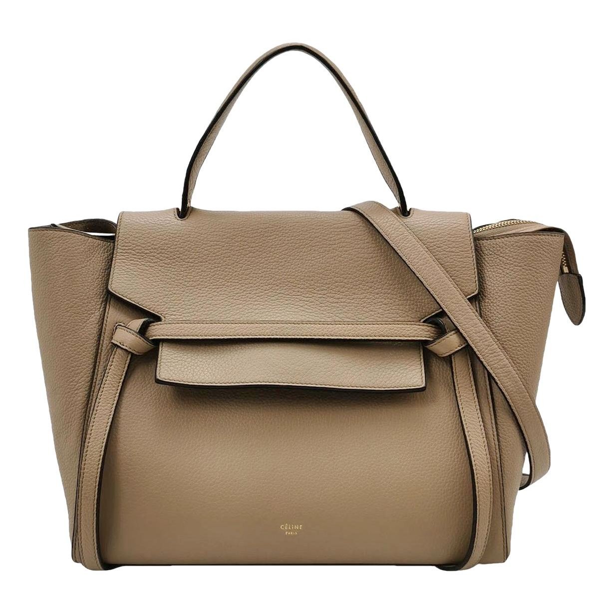 Belt leather handbag
