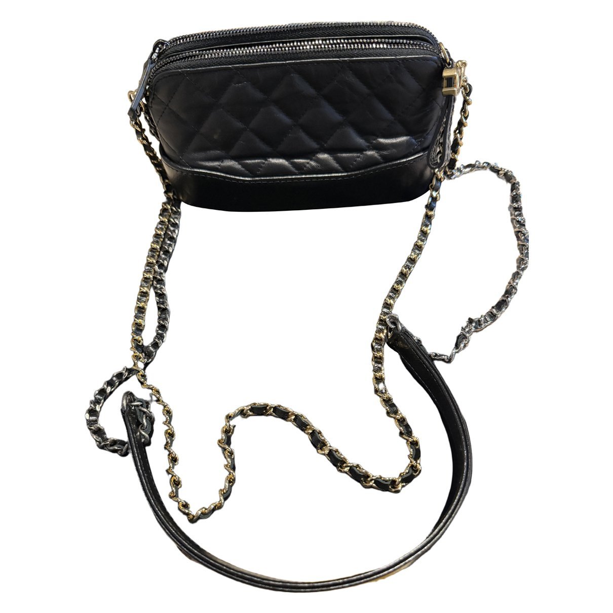 Leather clutch bag