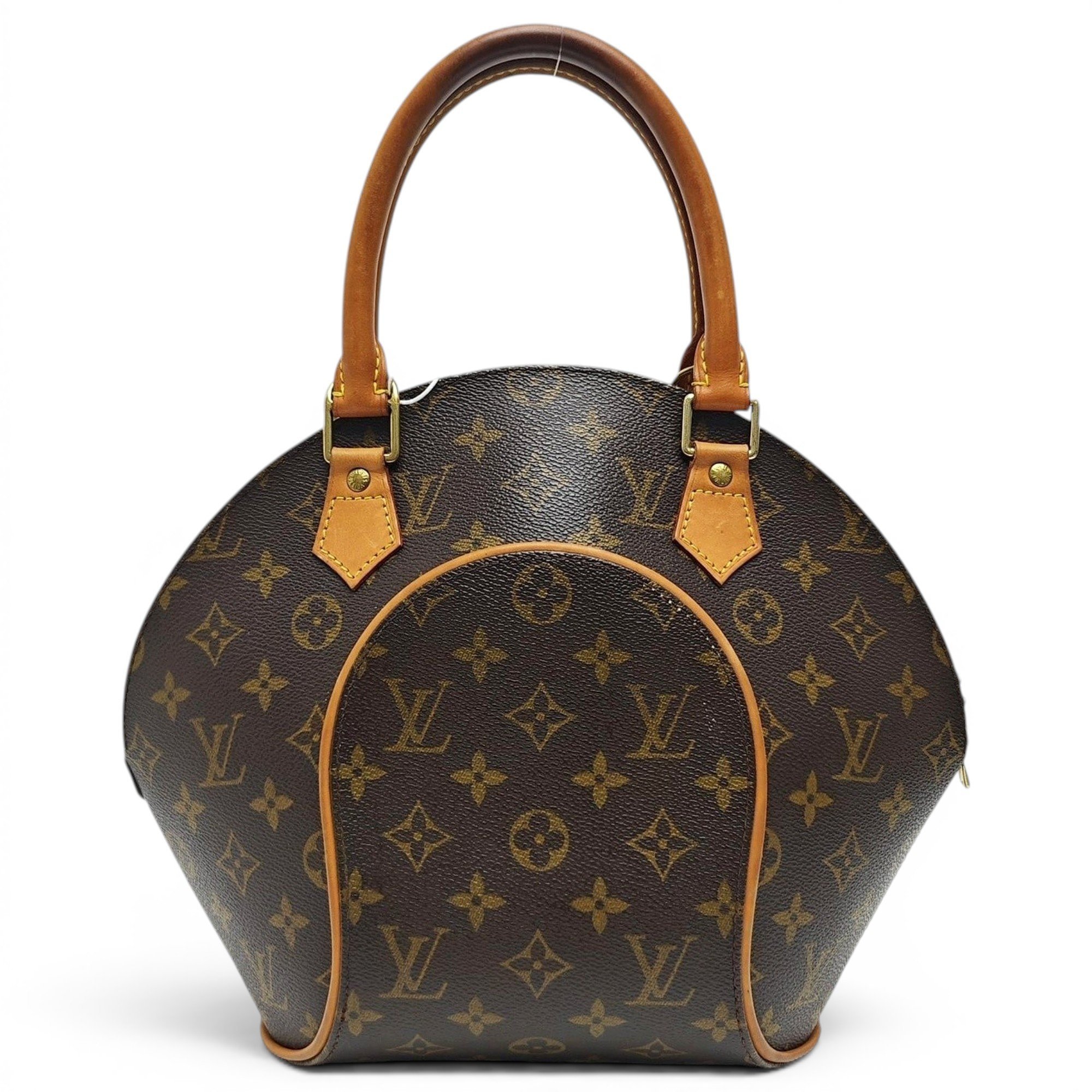 Ellipse leather handbag