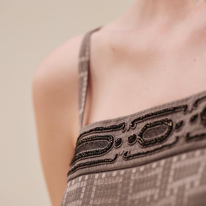 "Mosaique" Embroidered Camisole